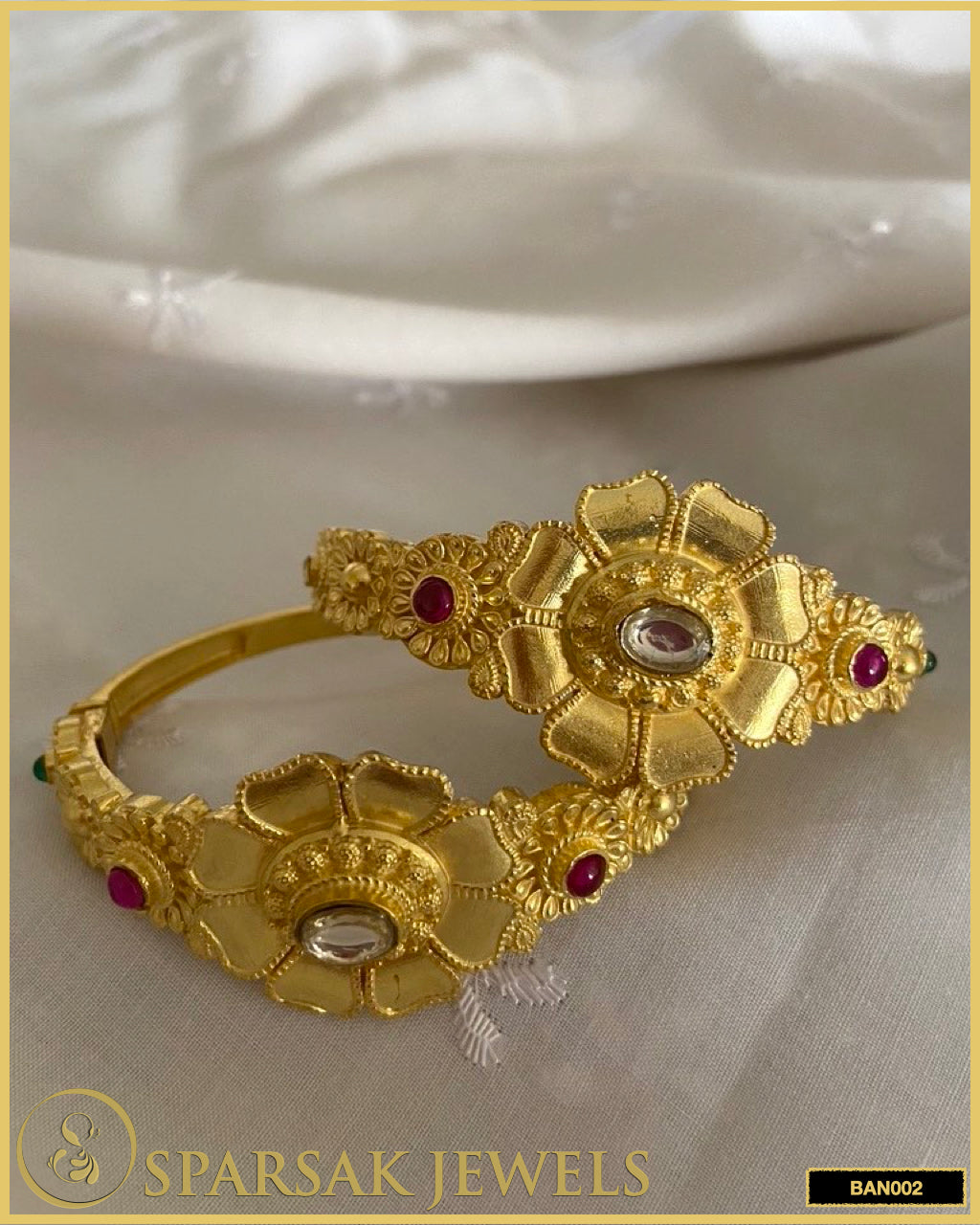Kundan Kada - Traditional Indian Bracelet