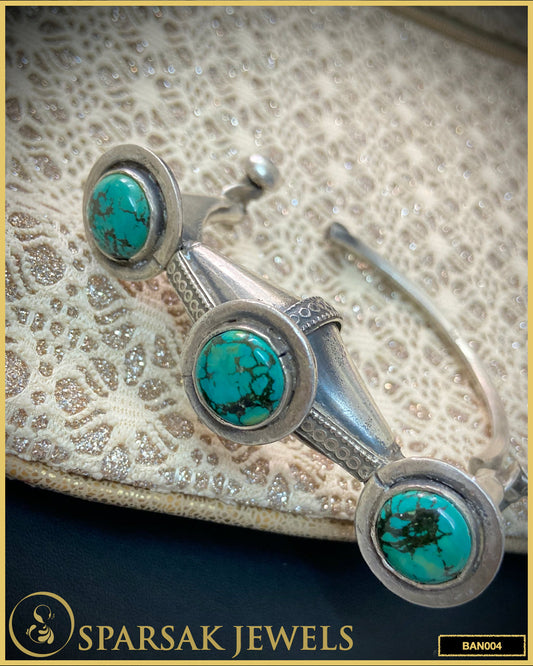 Turquoise Kada - Vibrant Indian Bracelet