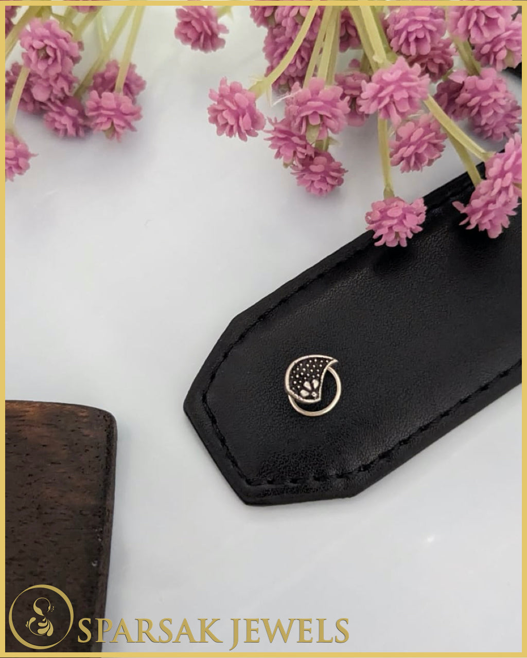 Traditional Indian Design Silver Nosepin by Sparsak Jewels