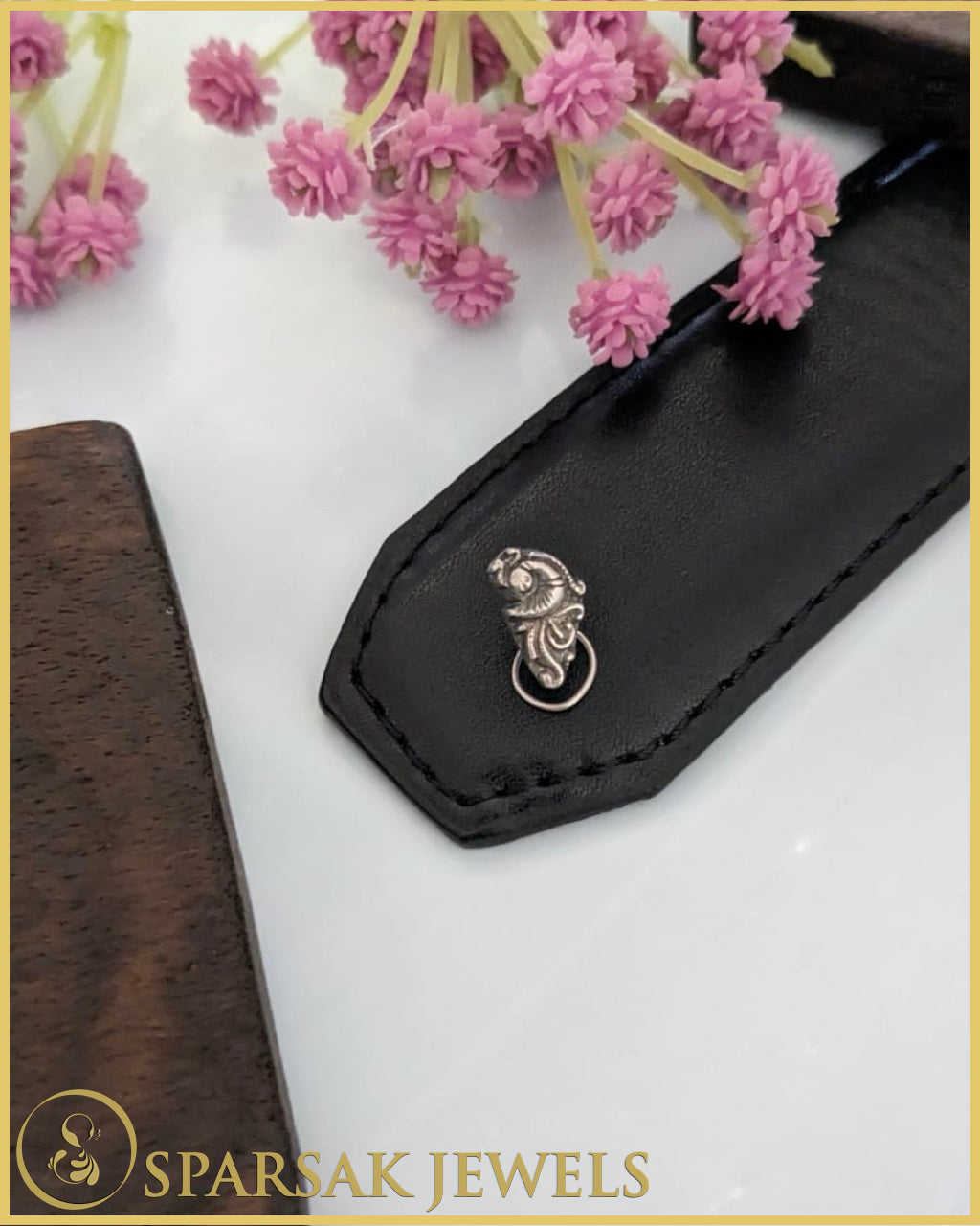 Silver Temple Designed Nosepin by Sparsak Jewels