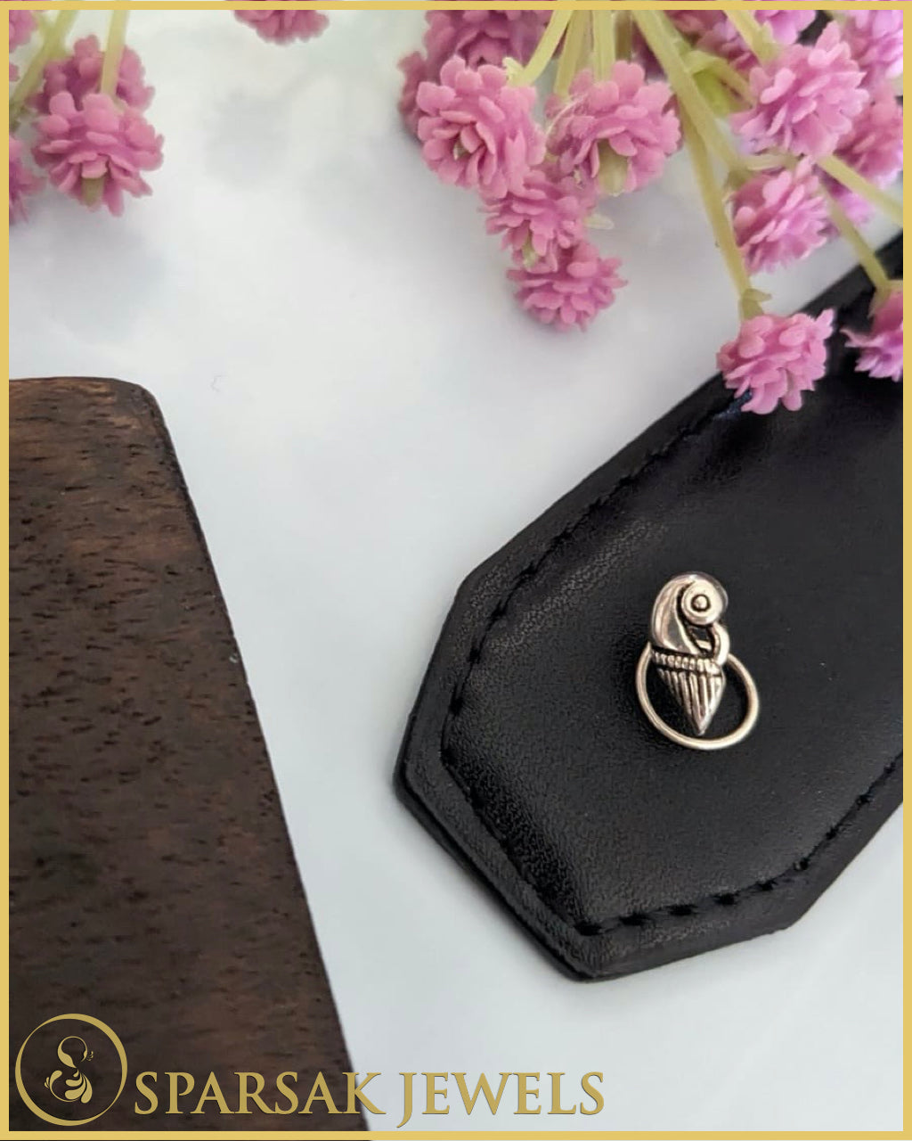 Silver Temple Nosepin for Spiritual Elegance