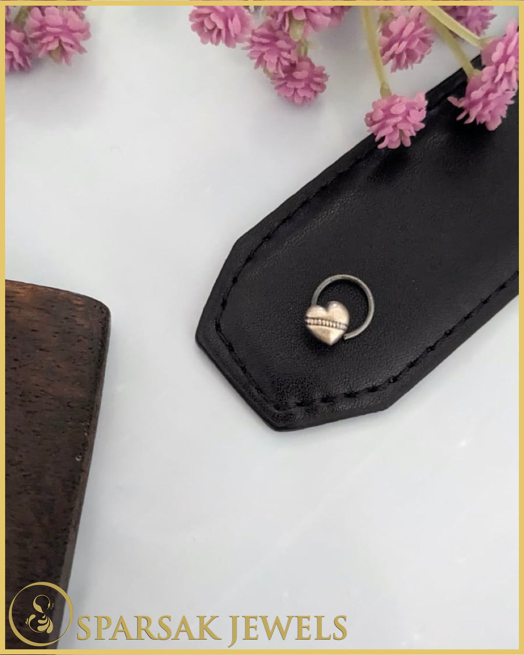 Silver Temple Nosepin Inspired by Indian Culture by Sparsak Jewels