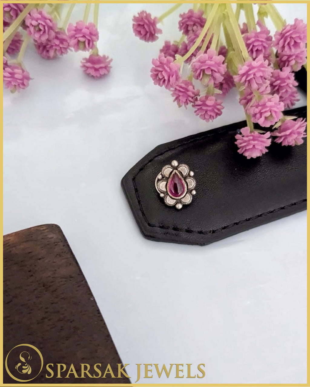 Contemporary Silver Nosepin by Sparsak Jewels