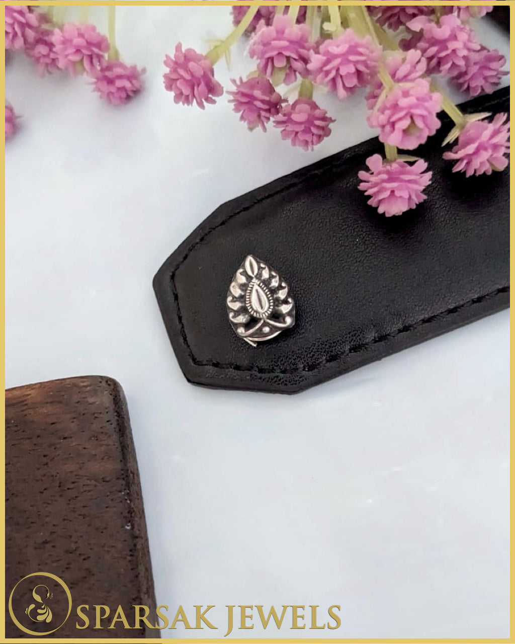 Minimalist Silver Nosepin by Sparsak Jewels