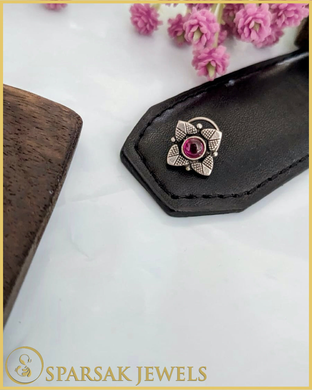 Silver Temple Nosepin by Sparsak Jewels