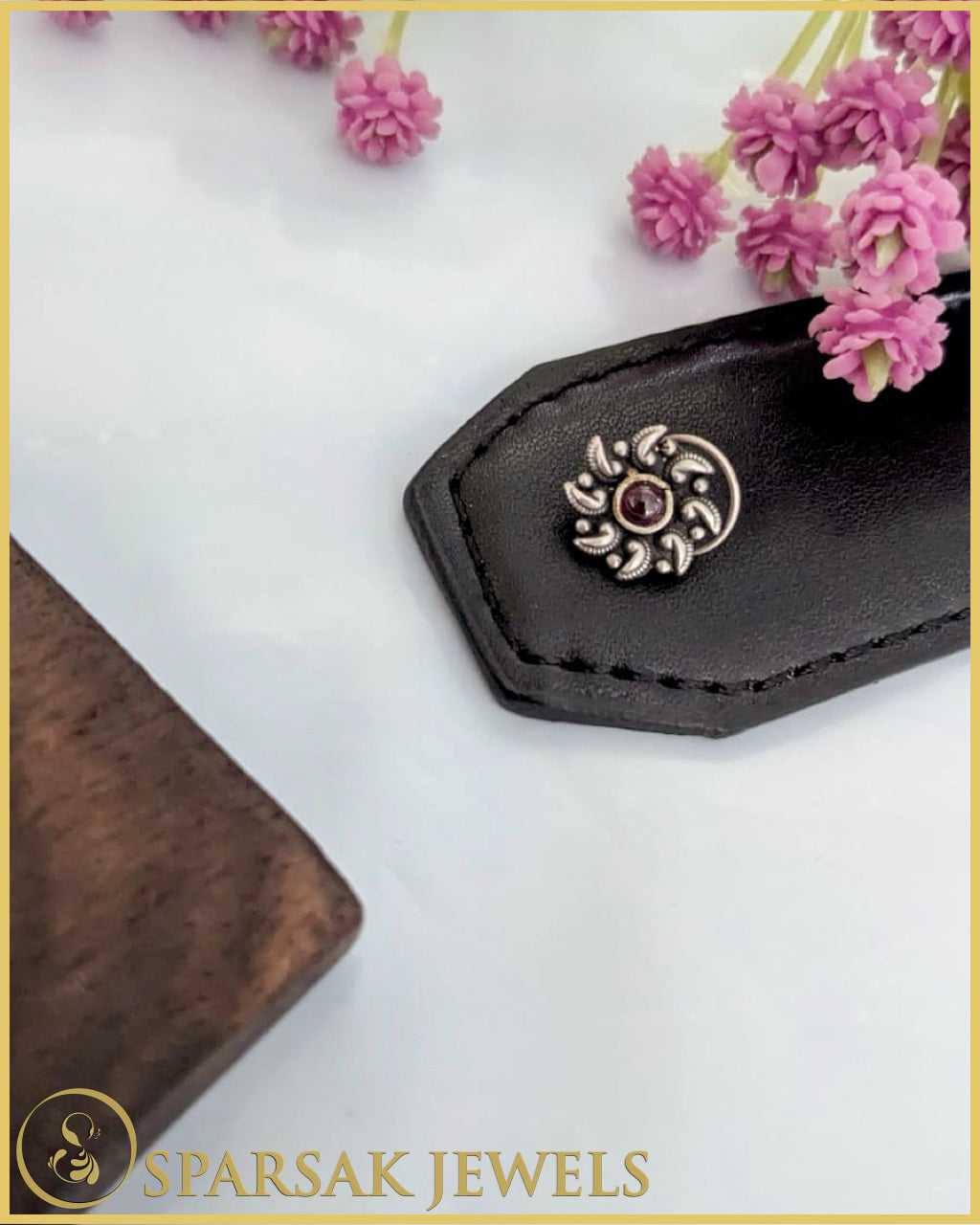 Silver Temple Nosepin Inspired by Divine Architecture by Sparsak Jewels
