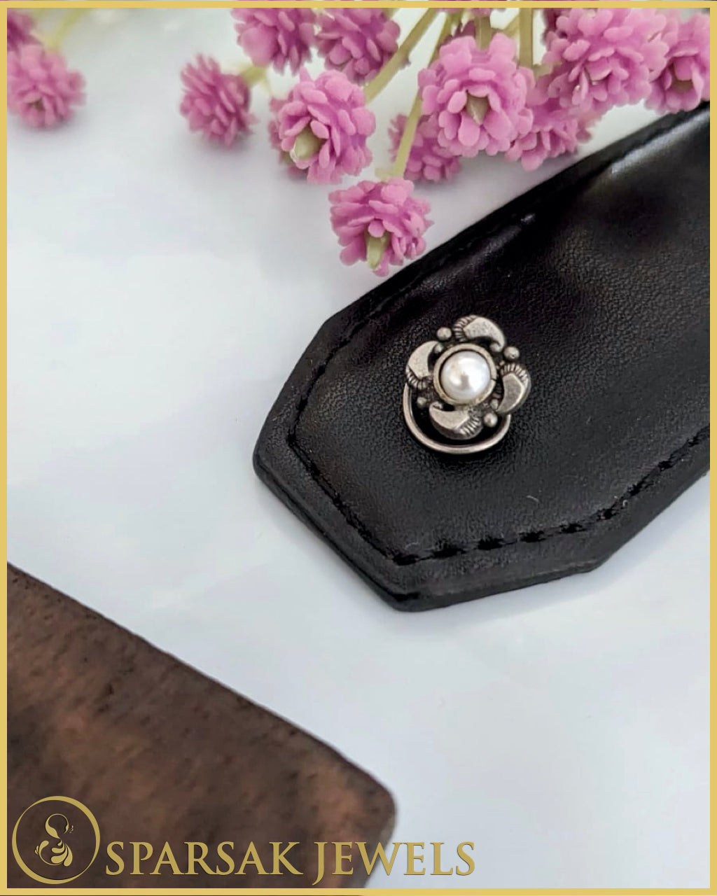 Silver Indian Nosepin by Sparsak Jewels