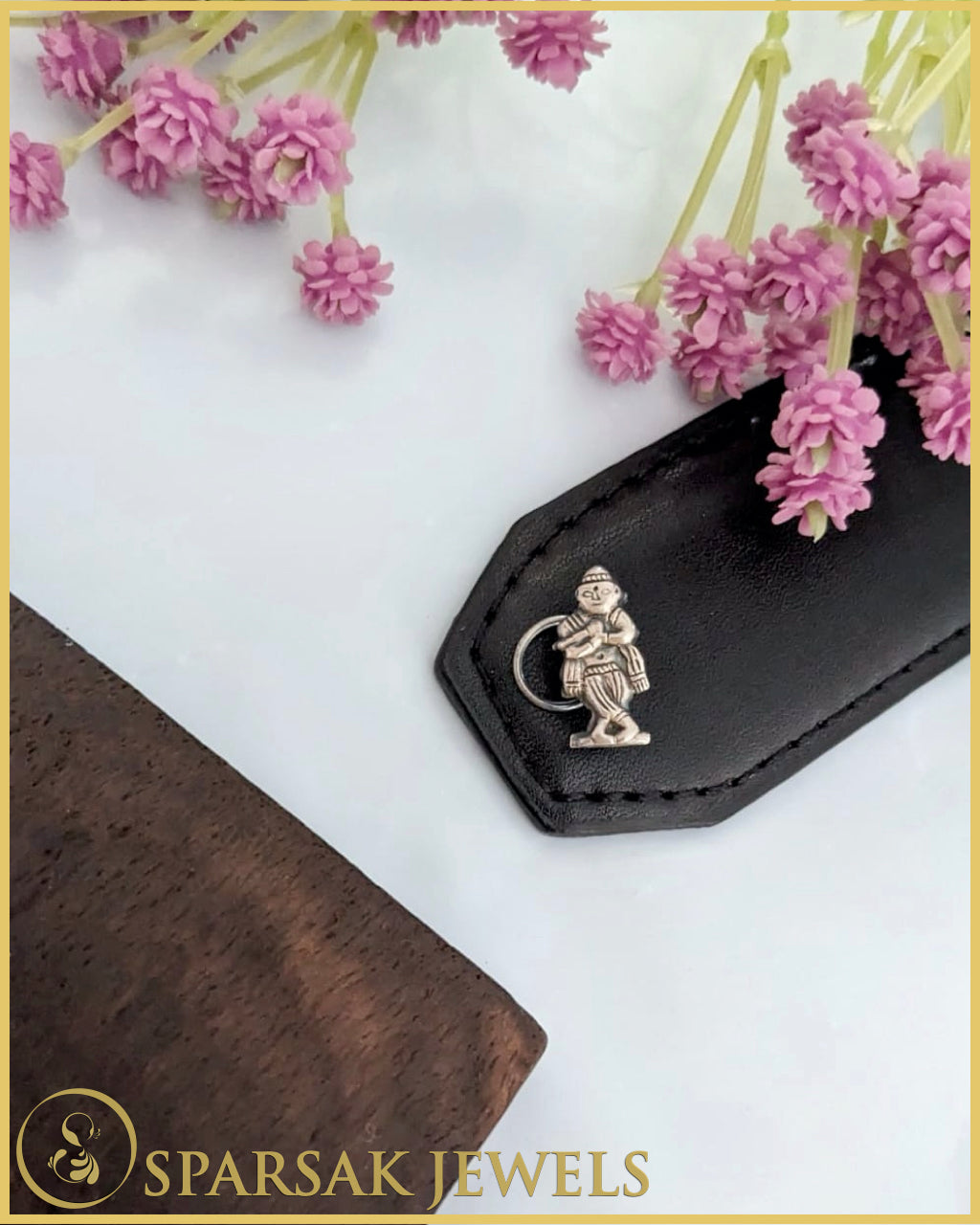Silver Nose Stud with Ethnic Motifs by Sparsak Jewels