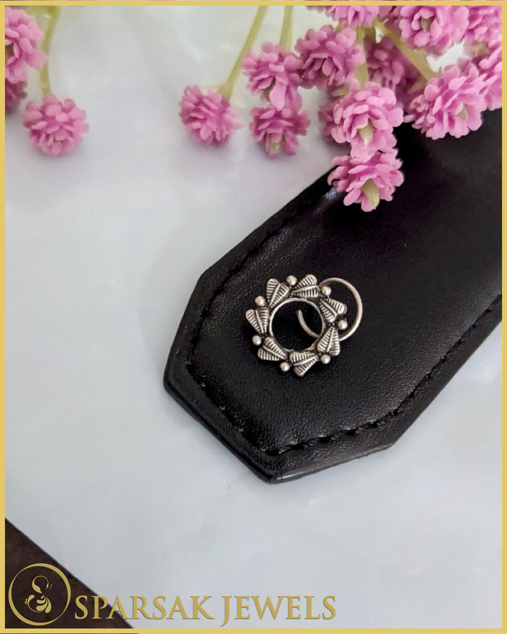 Silver Temple Nosepin by Sparsak Jewels