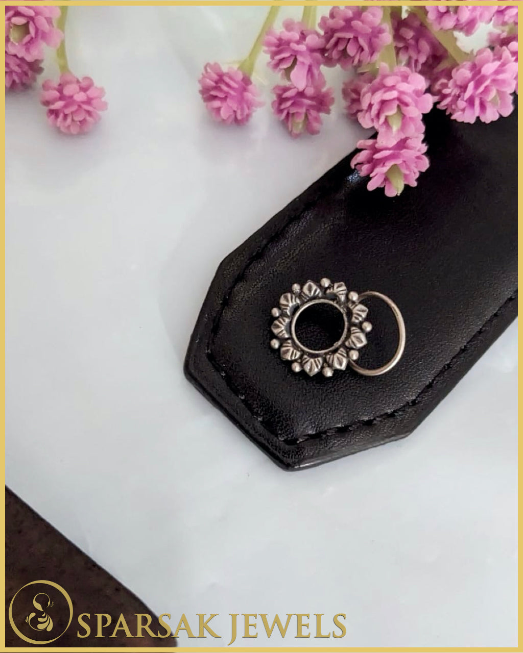 Silver Temple Nosepin for Sacred Beauty