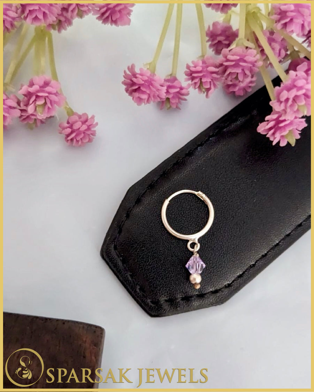 Silver Temple Nosepin: Tradition and Elegance by Sparsak Jewels