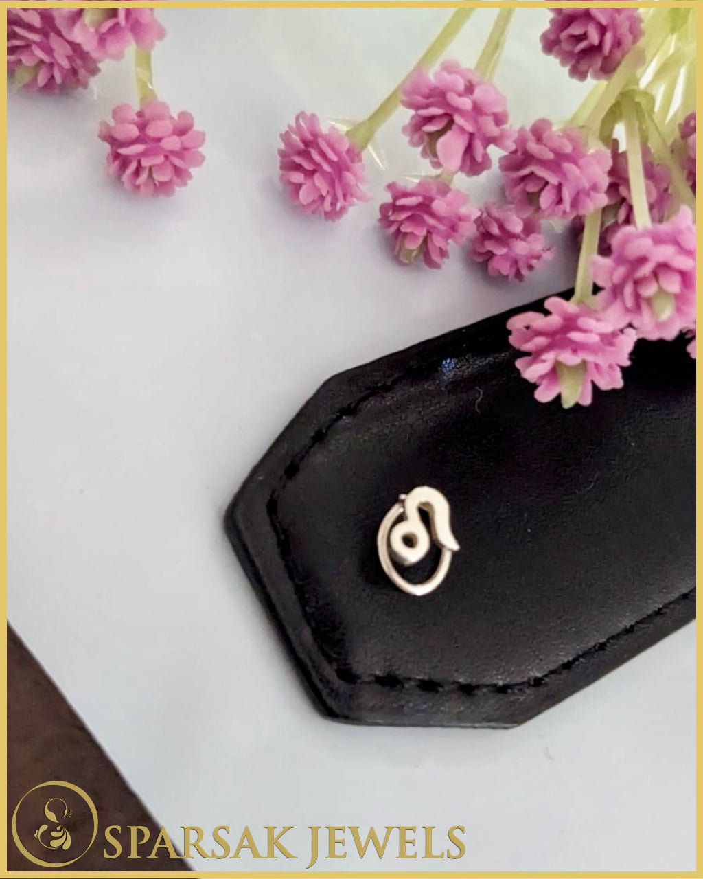 Silver Leo Nosepin - Handcrafted Zodiac Jewelry by Sparsak Jewels
