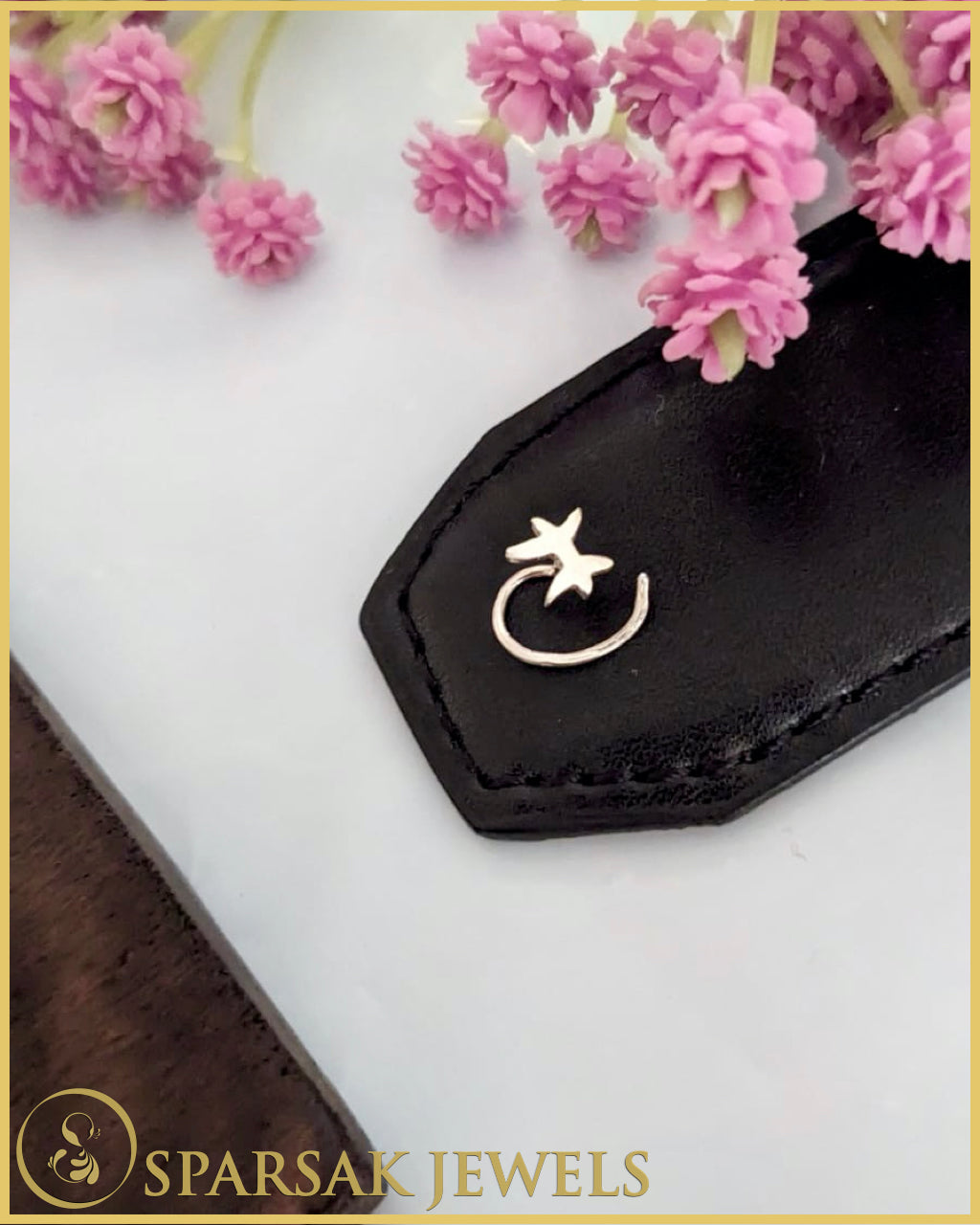Silver Pisces Nosepin - Handcrafted Zodiac Jewelry by Sparsak Jewels