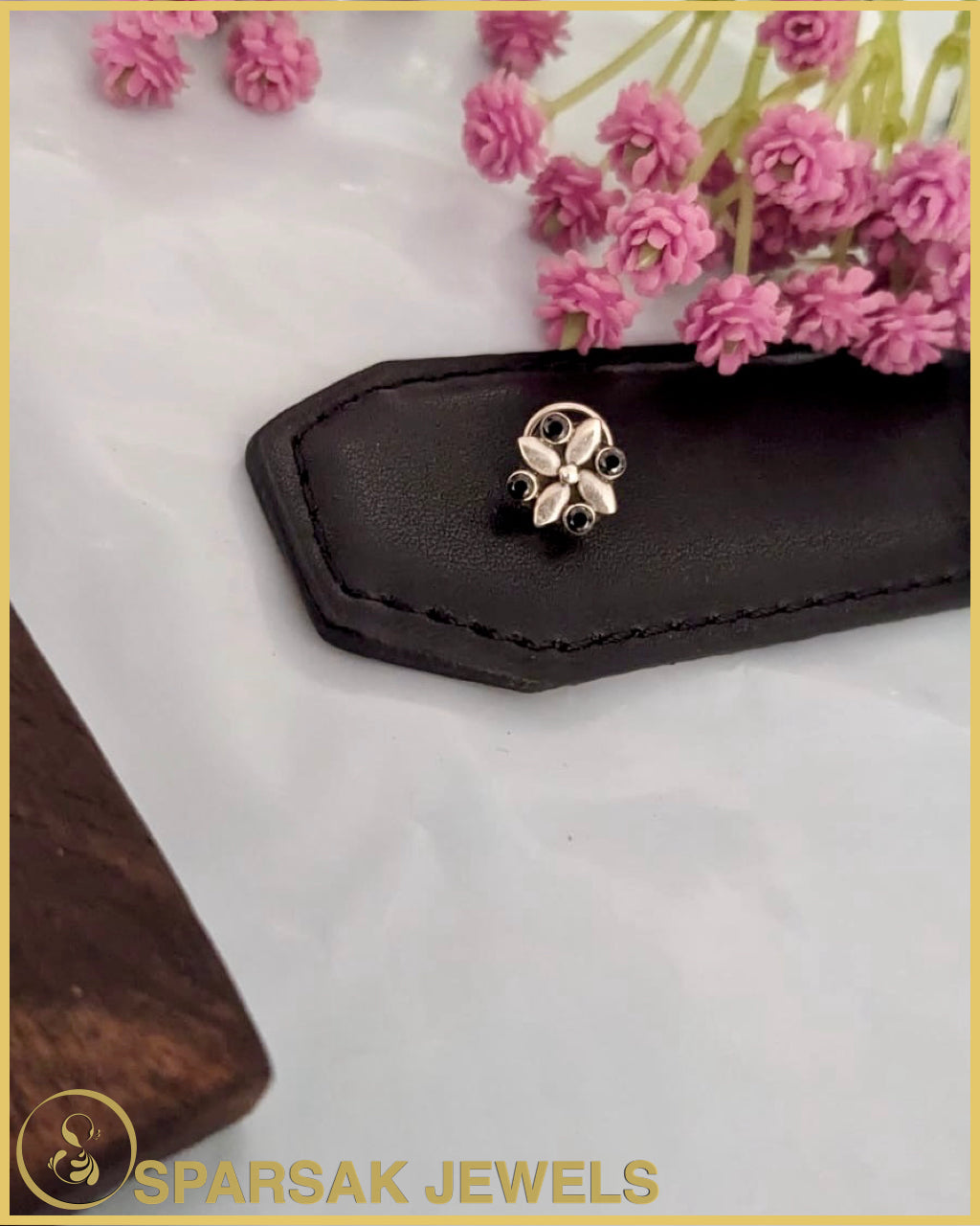 Silver Indian Nosepin by Sparsak Jewels