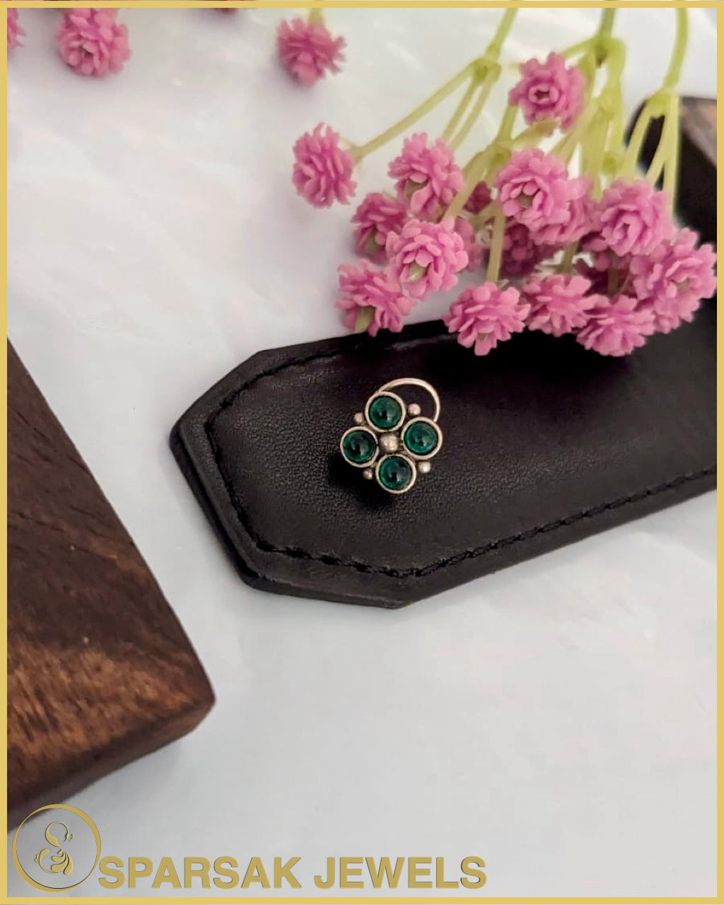 Antique Silver Nosepin by Sparsak Jewels