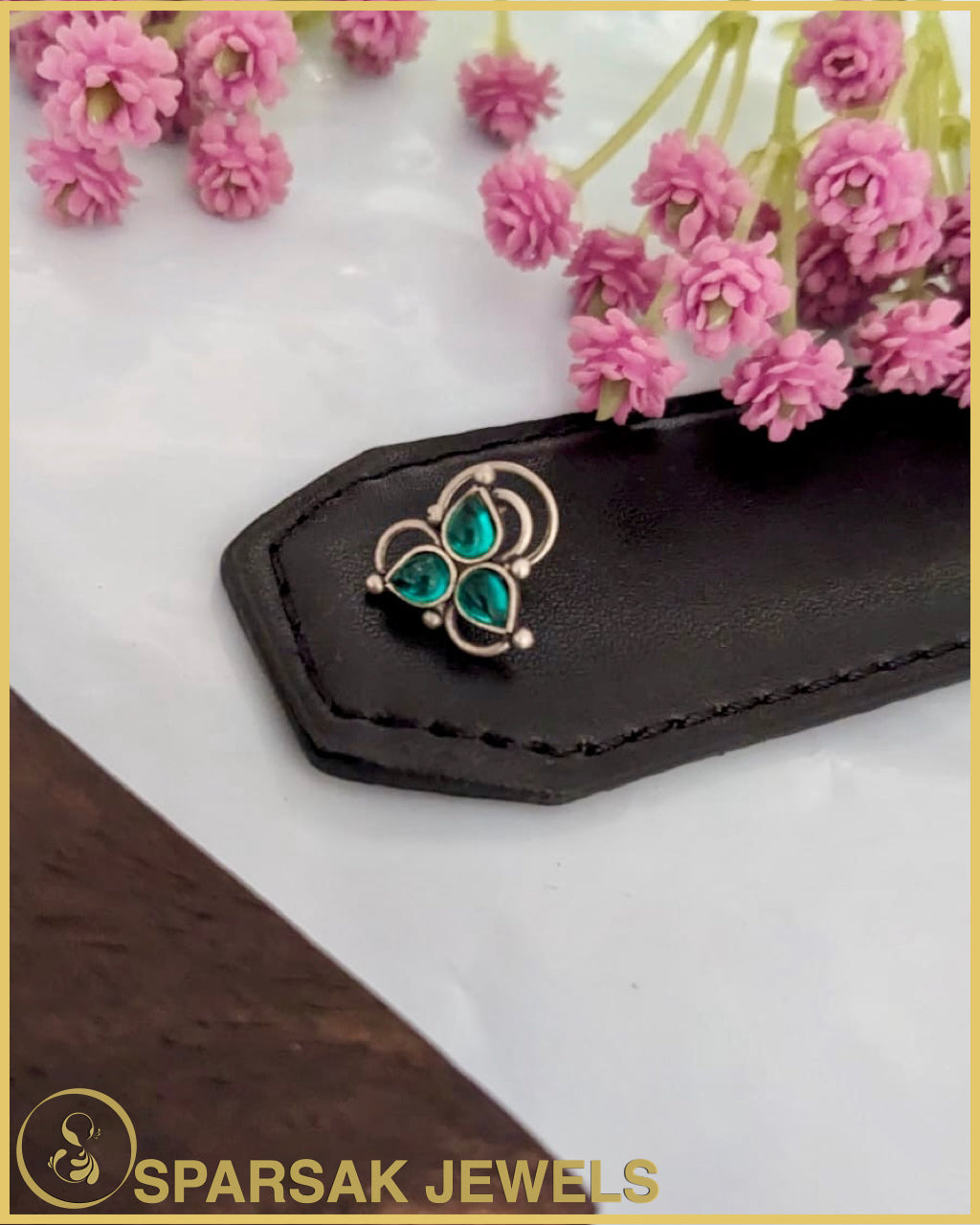 Silver Temple Nosepin for Sacred Beauty