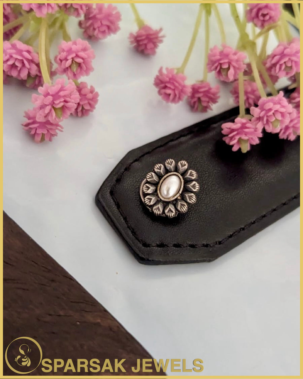 Divine Silver Temple Nosepin Handcrafted by Sparsak Jewels