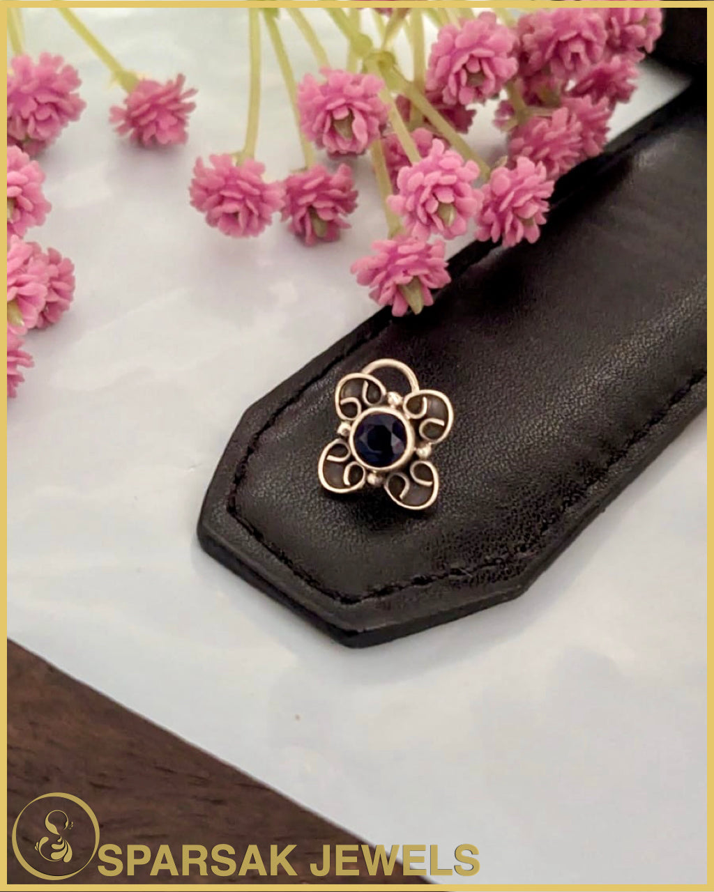 Silver Temple Nosepin for Sacred Beauty