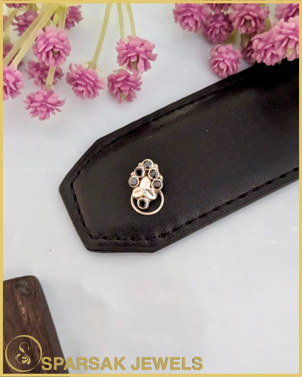 Divine Silver Temple Nosepin Handcrafted by Sparsak Jewels