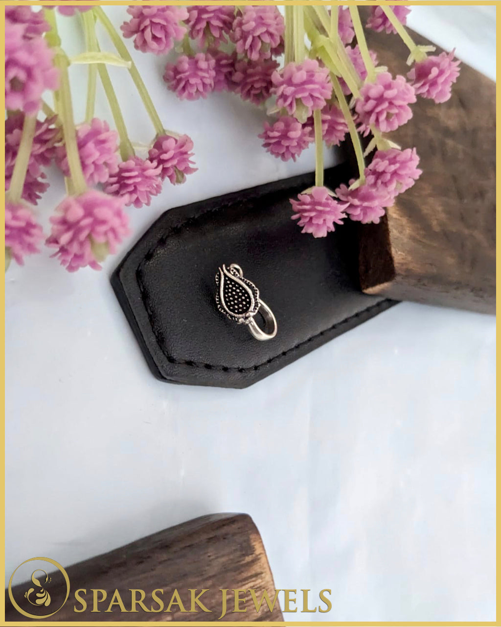 Silver Indian Nosepin by Sparsak Jewels