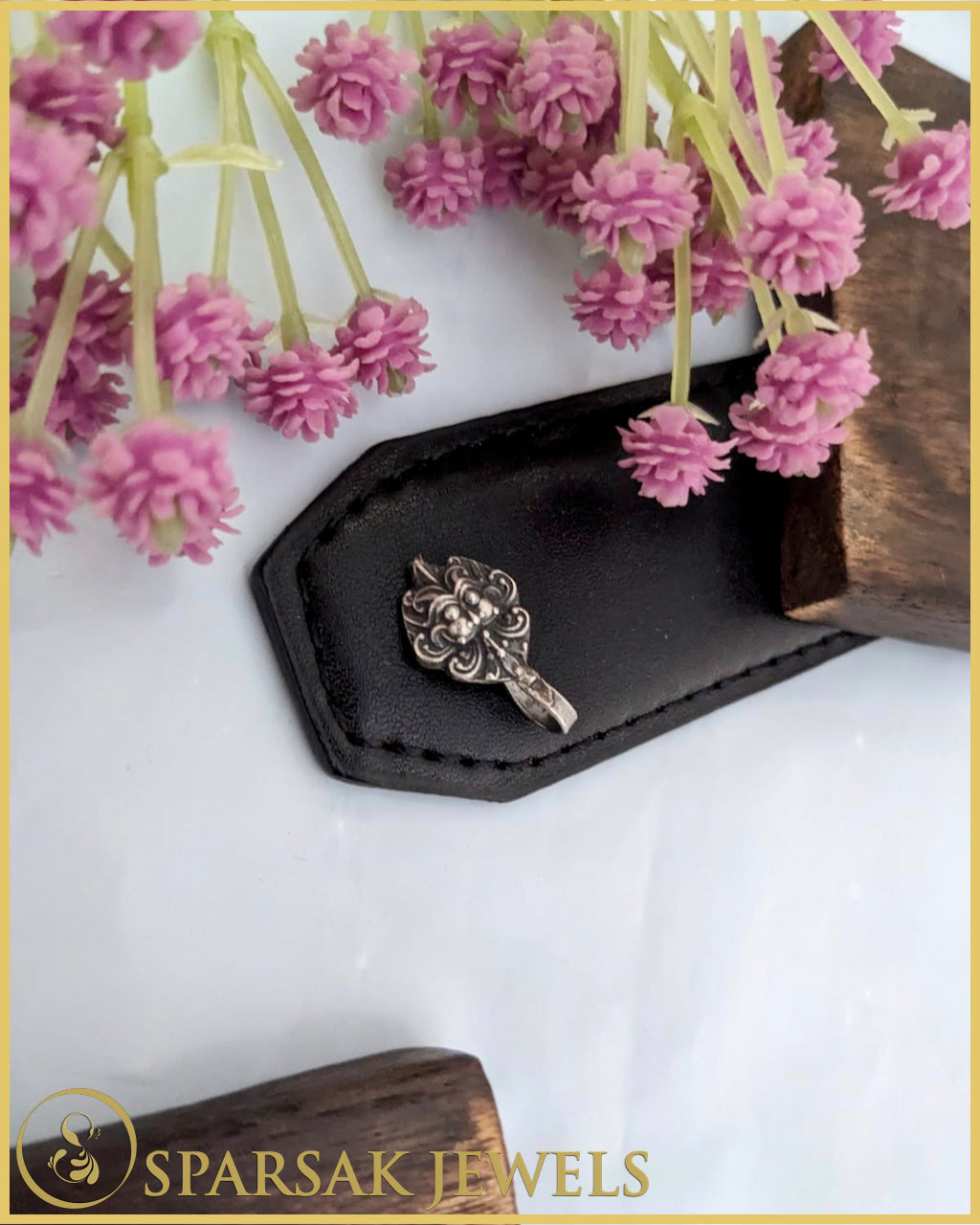 Artisanal Silver Nosepin Inspired by Indian Royalty by Sparsak Jewels