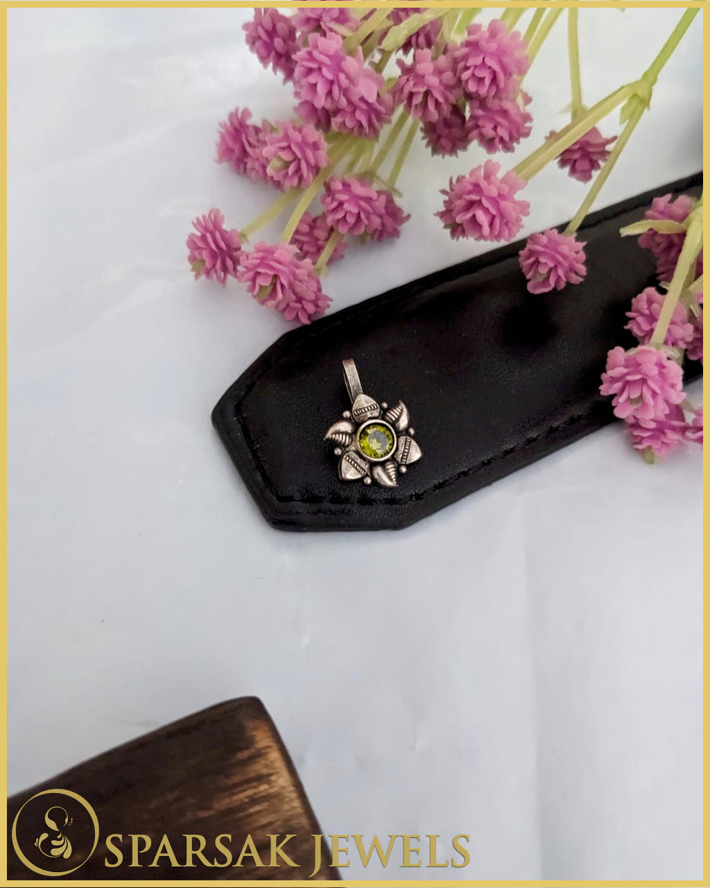 Indian Temple Jewelry Inspired Silver Nosepin by Sparsak Jewels