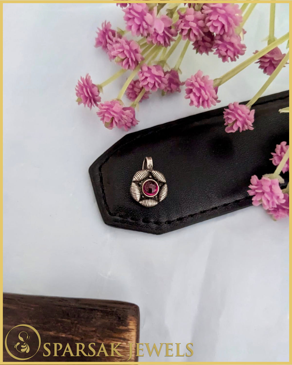 Artisanal Silver Nosepin Inspired by Indian Royalty by Sparsak Jewels
