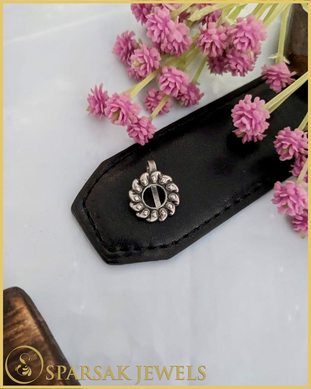 Indian Temple Jewelry Inspired Silver Nosepin by Sparsak Jewels