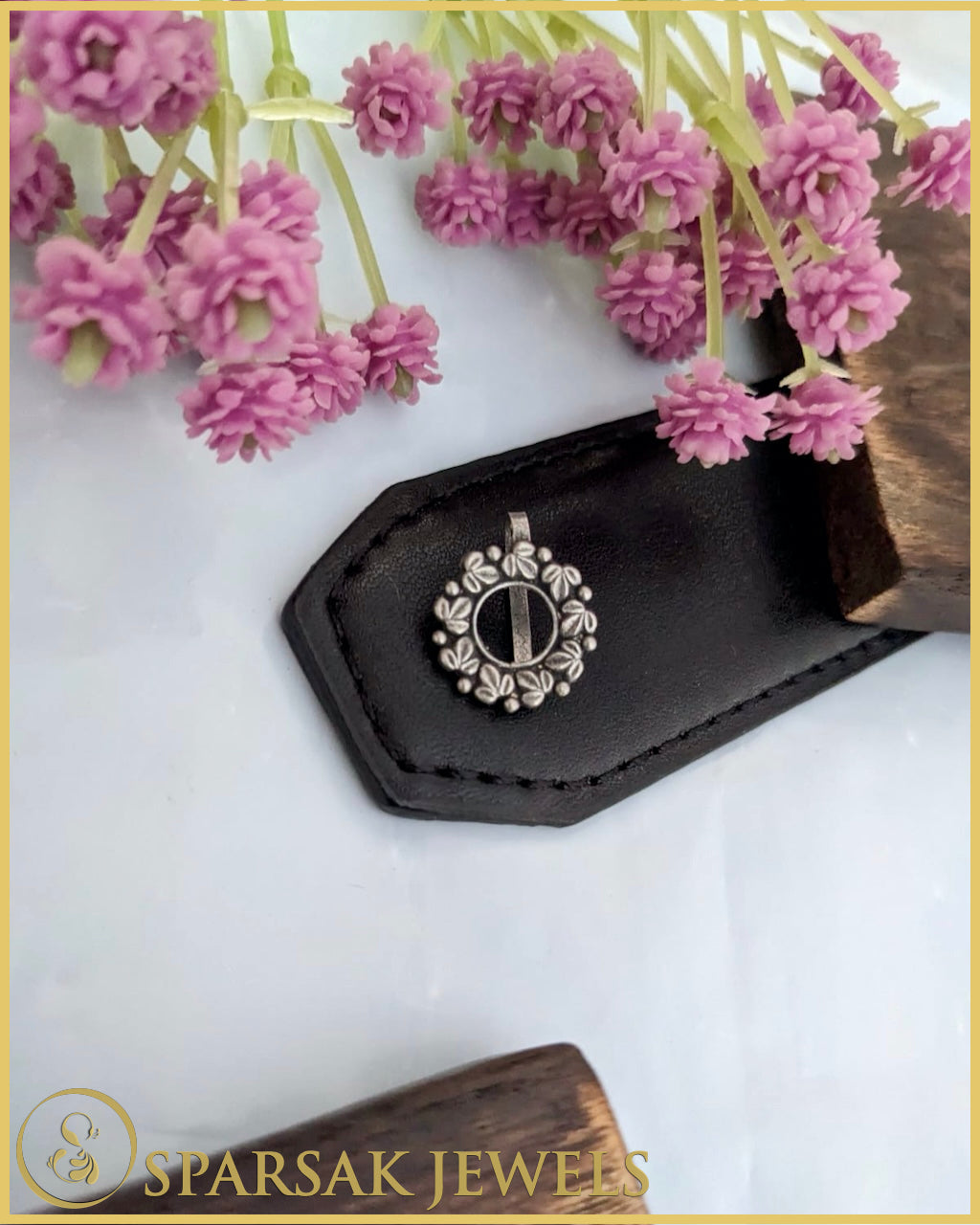 Silver Nosepin Inspired by Indian Royalty by Sparsak Jewels