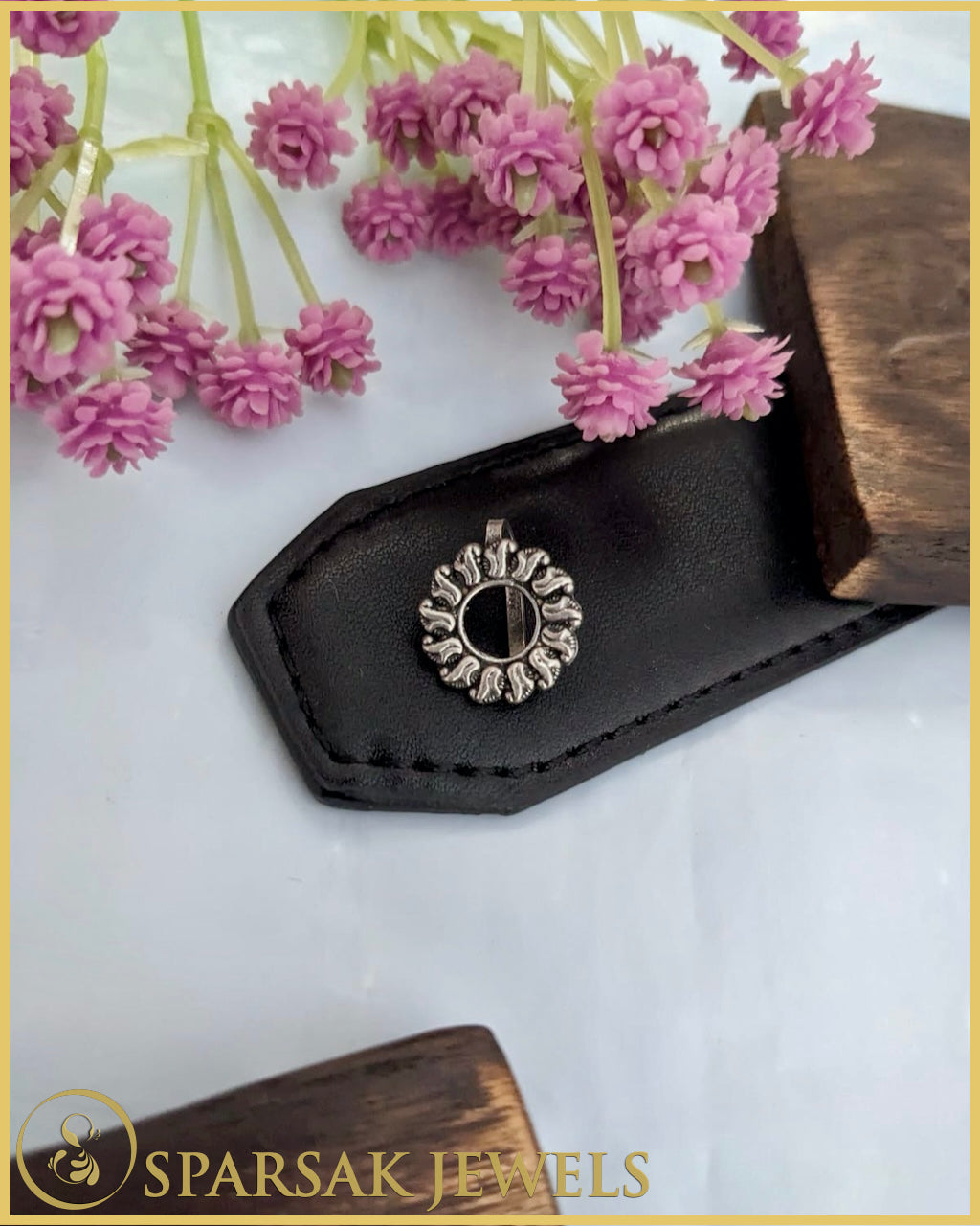 Silver Temple Designed Nosepin by Sparsak Jewels