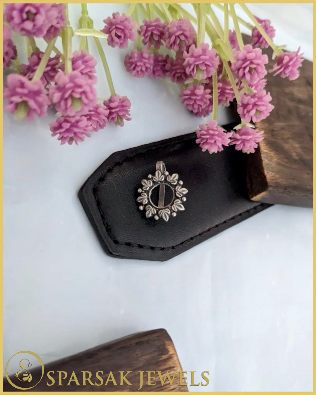 Silver Temple Nosepin for Spiritual Elegance