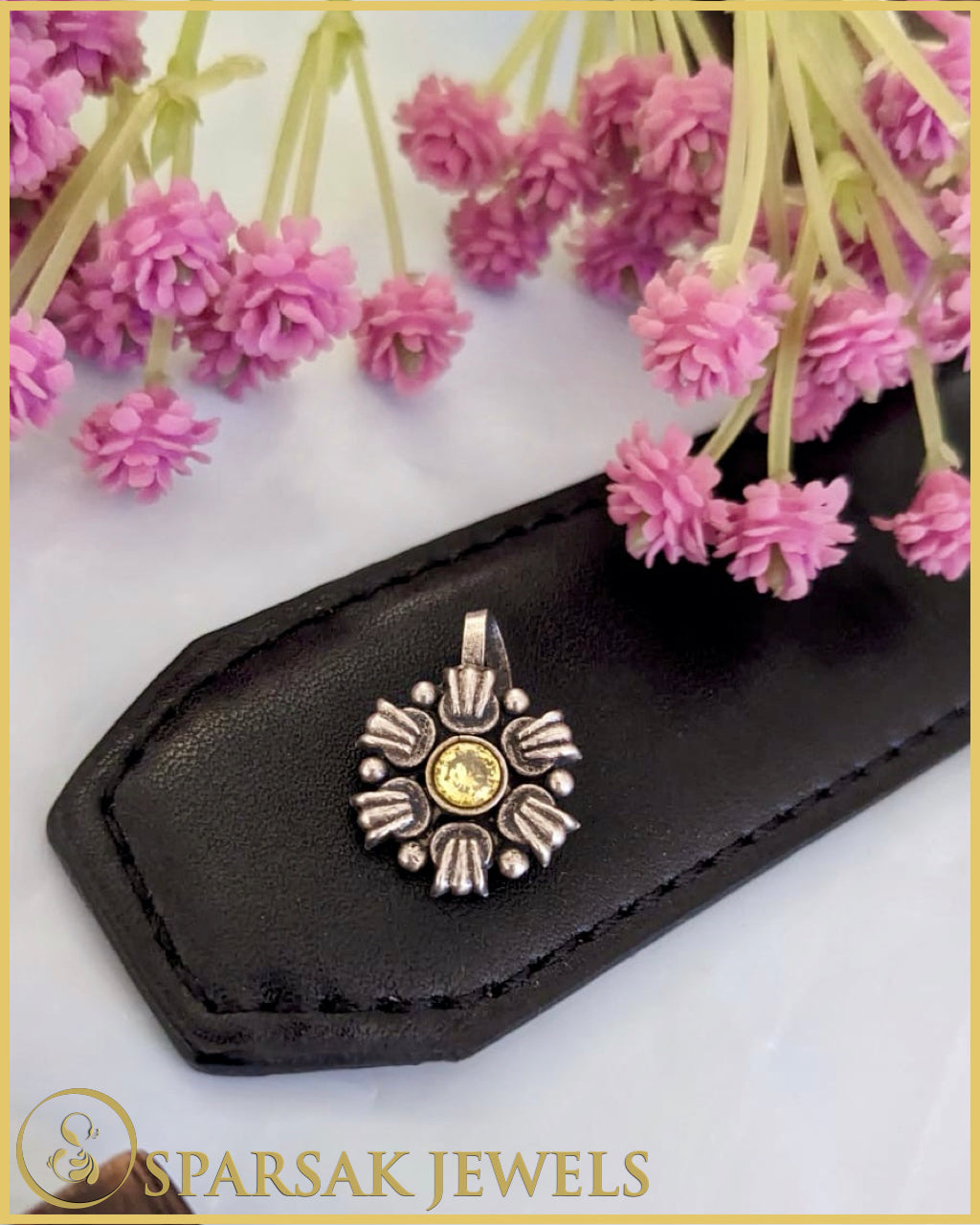 Silver Temple Nosepin Inspired by Tradition