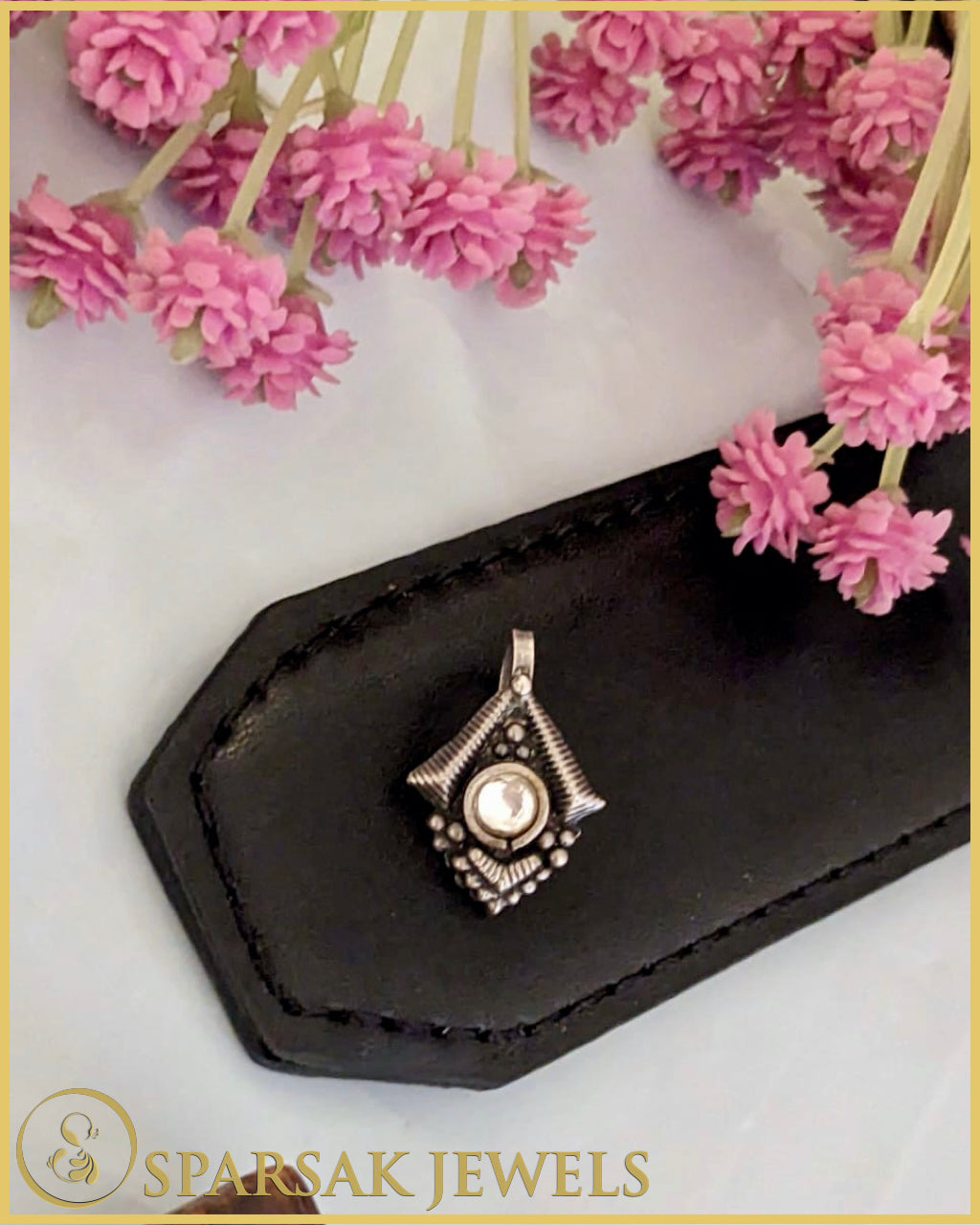 Silver Temple Nosepin: Tradition and Elegance by Sparsak Jewels