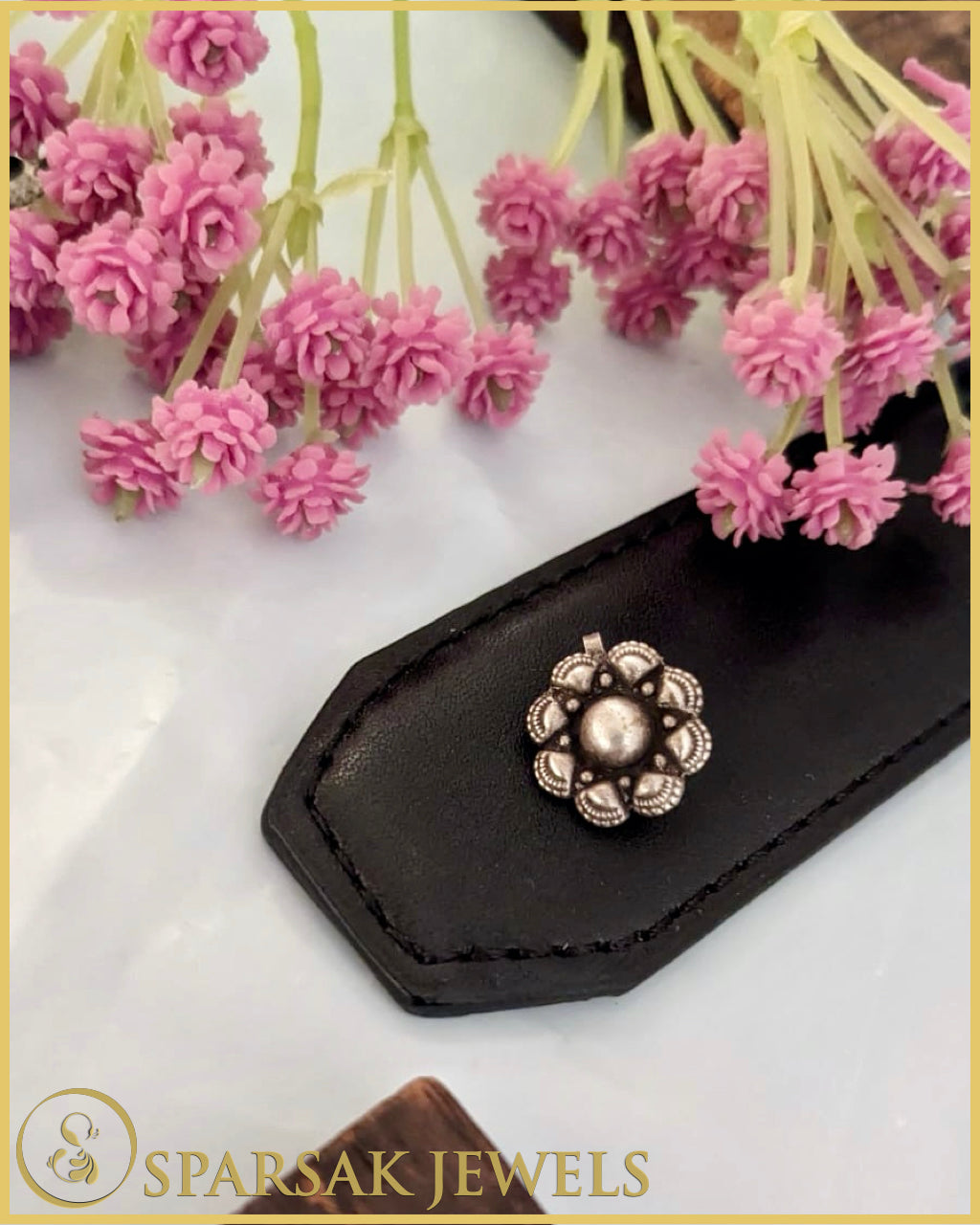 Silver Temple Nosepin Inspired by Divine Architecture by Sparsak Jewels