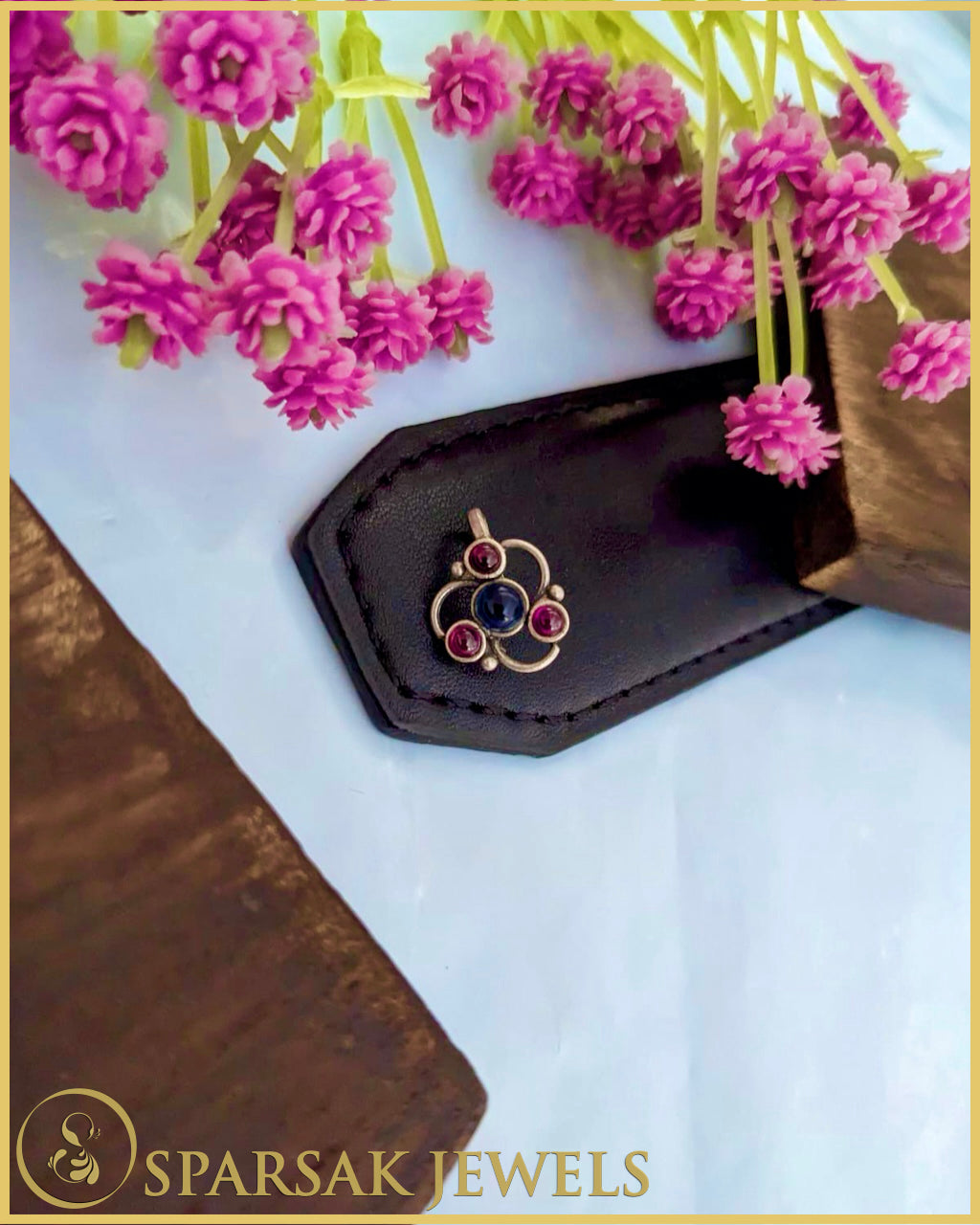 Traditional Indian Silver Nose Ring by Sparsak Jewels
