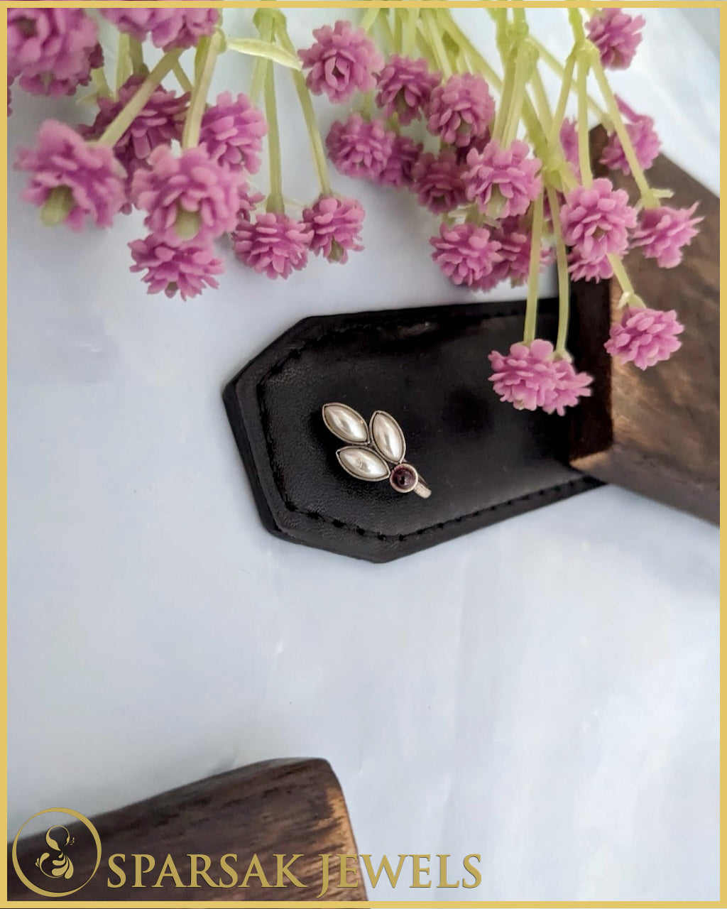 Antique Silver Nosepin by Sparsak Jewels