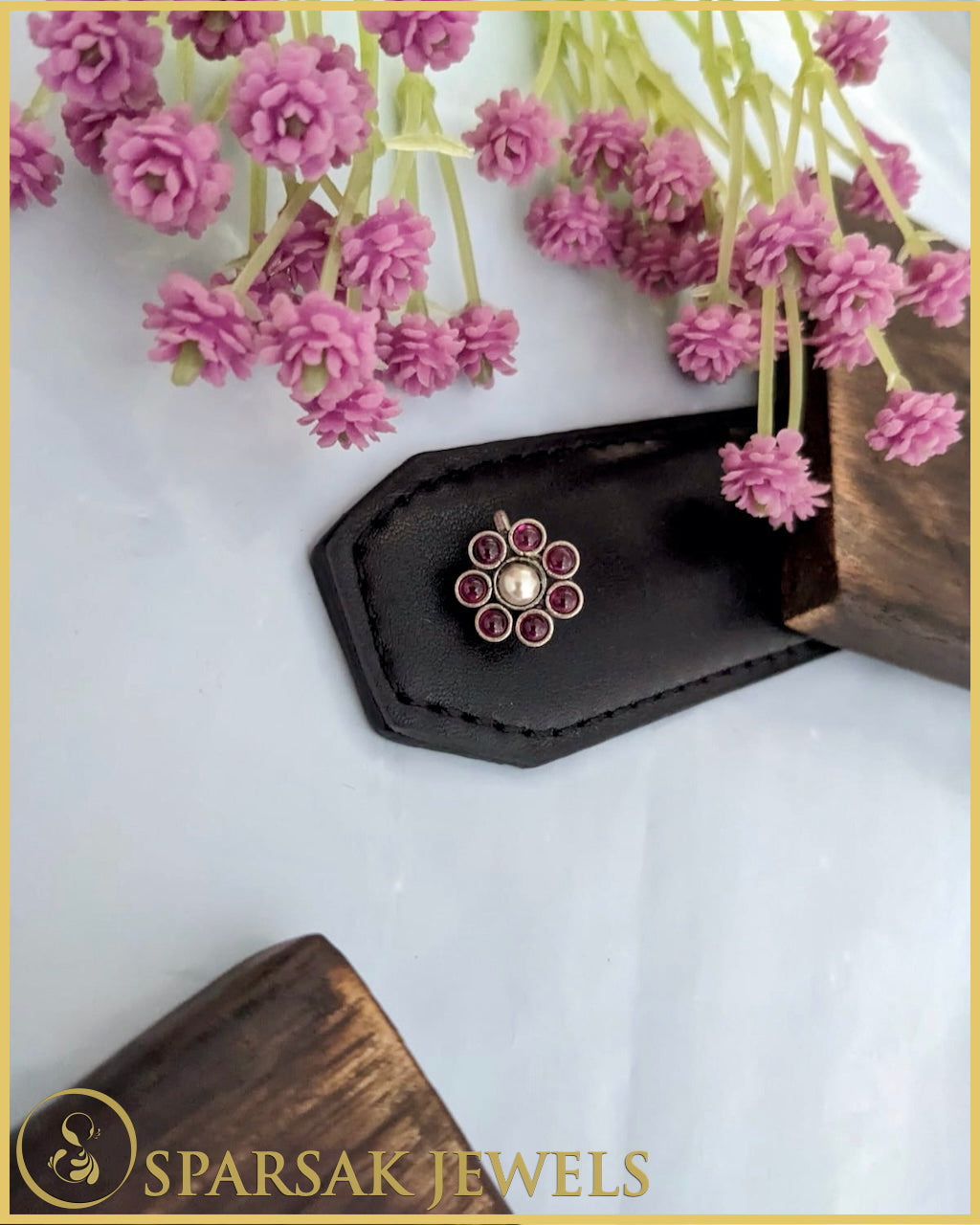 Silver Temple Nosepin by Sparsak Jewels