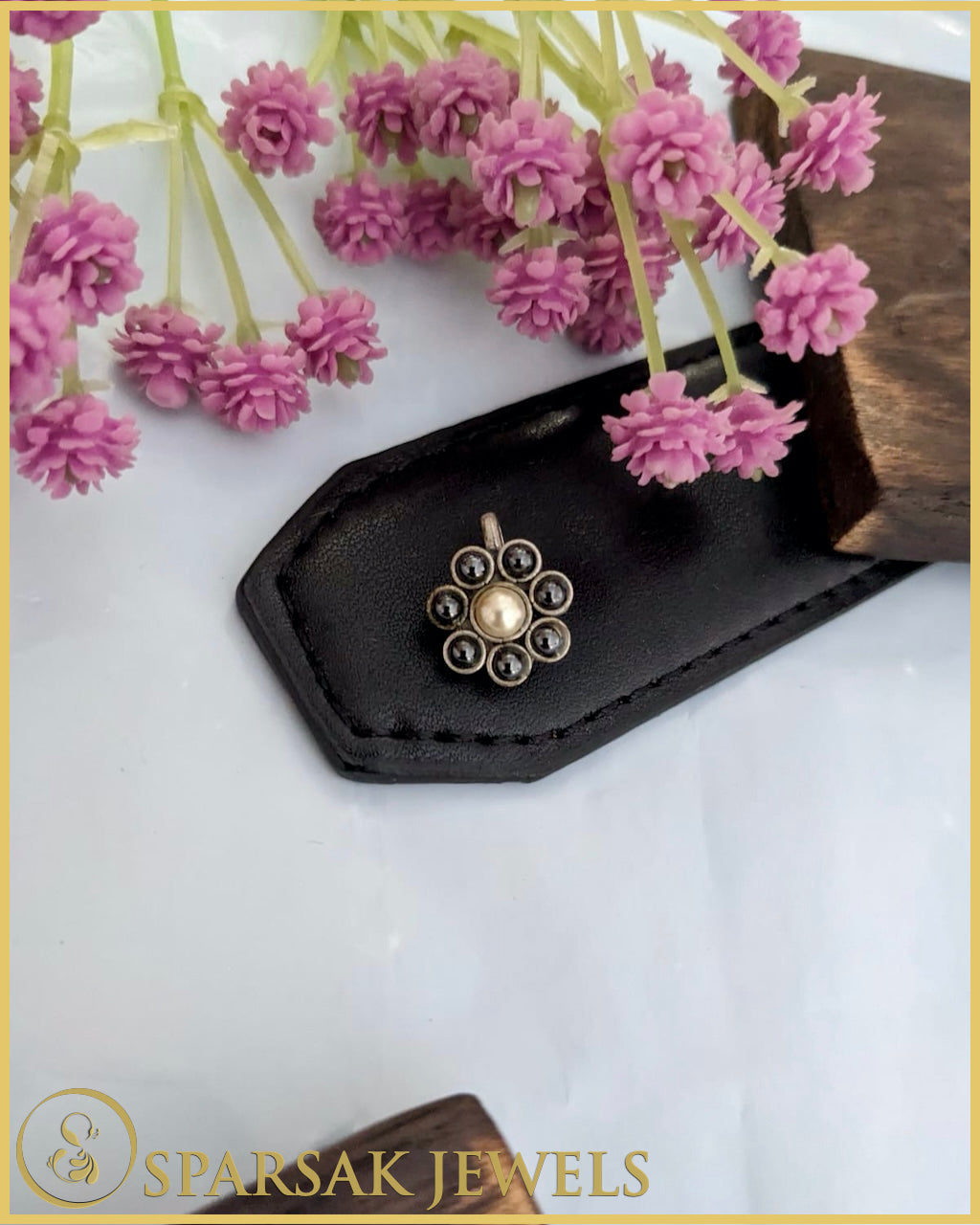 Silver Temple Nosepin for Spiritual Elegance