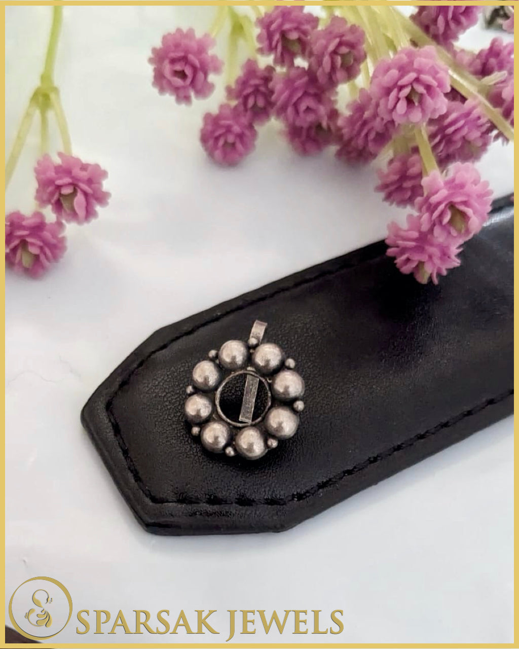 Indian Temple Jewelry Inspired Silver Nosepin by Sparsak Jewels