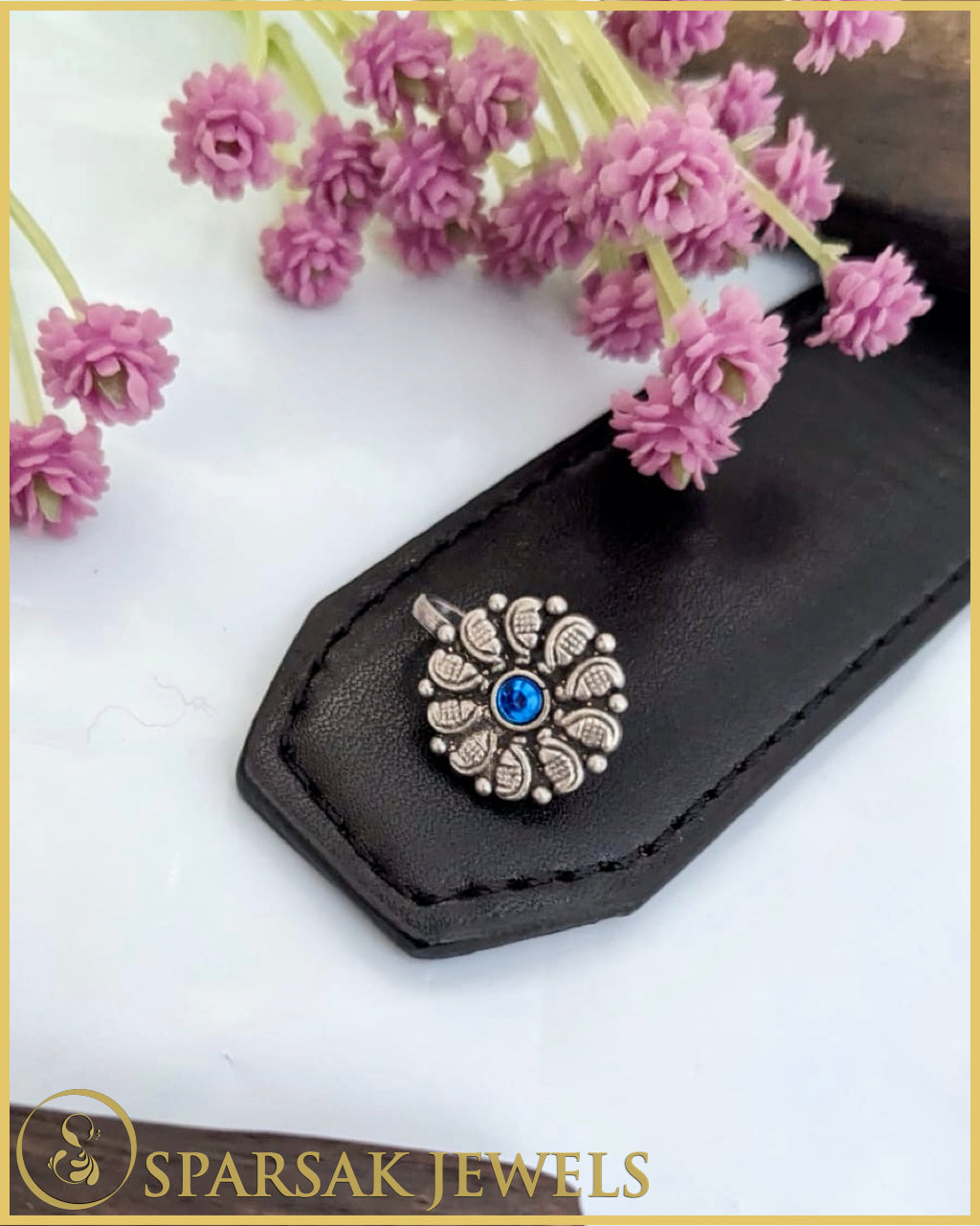 Antique Silver Nosepin by Sparsak Jewels