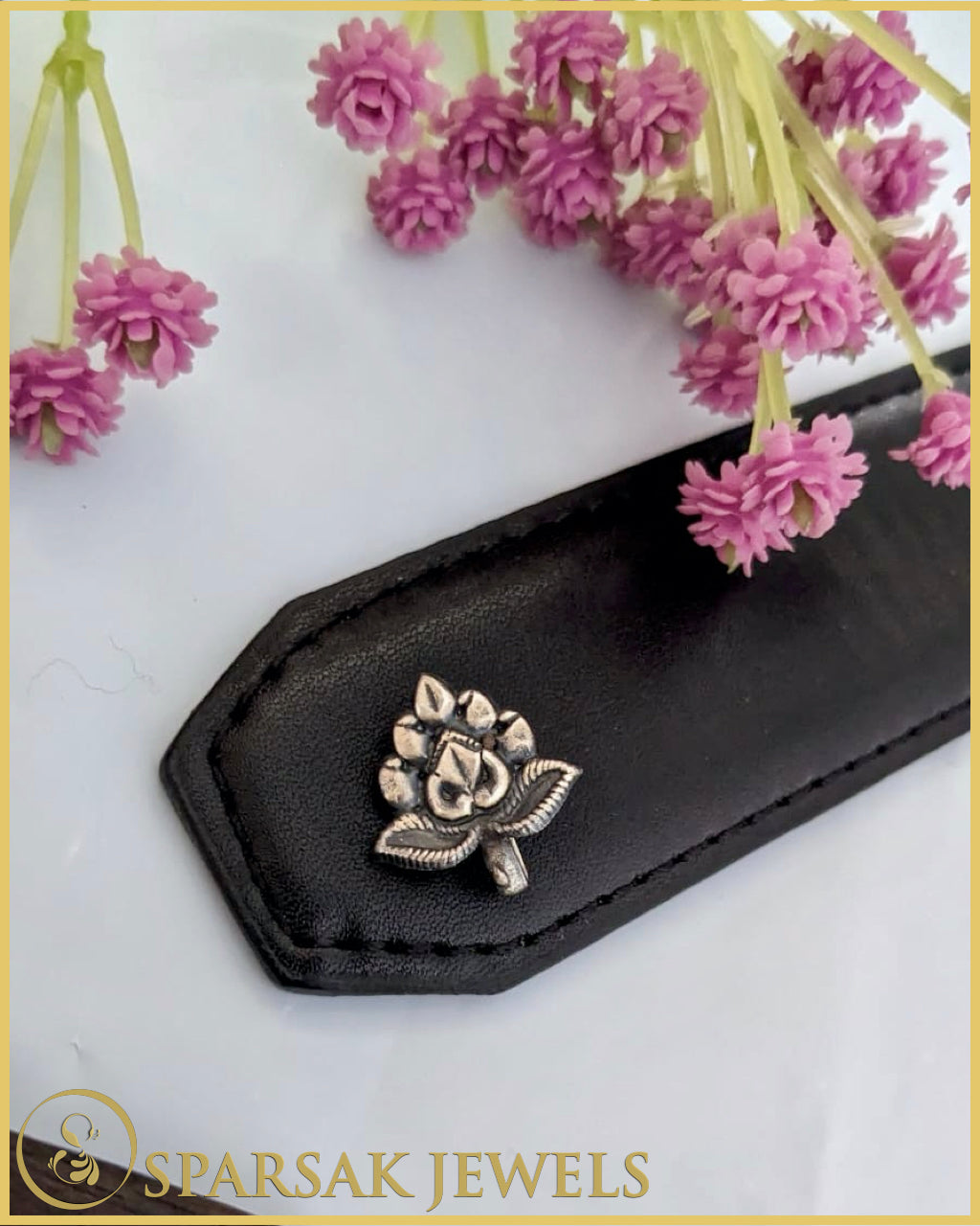 Silver Temple Designed Nosepin by Sparsak Jewels