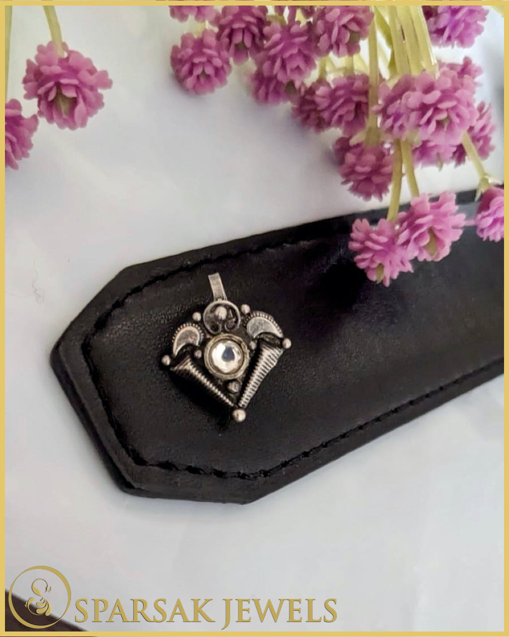 Silver Temple Nosepin Inspired by Tradition