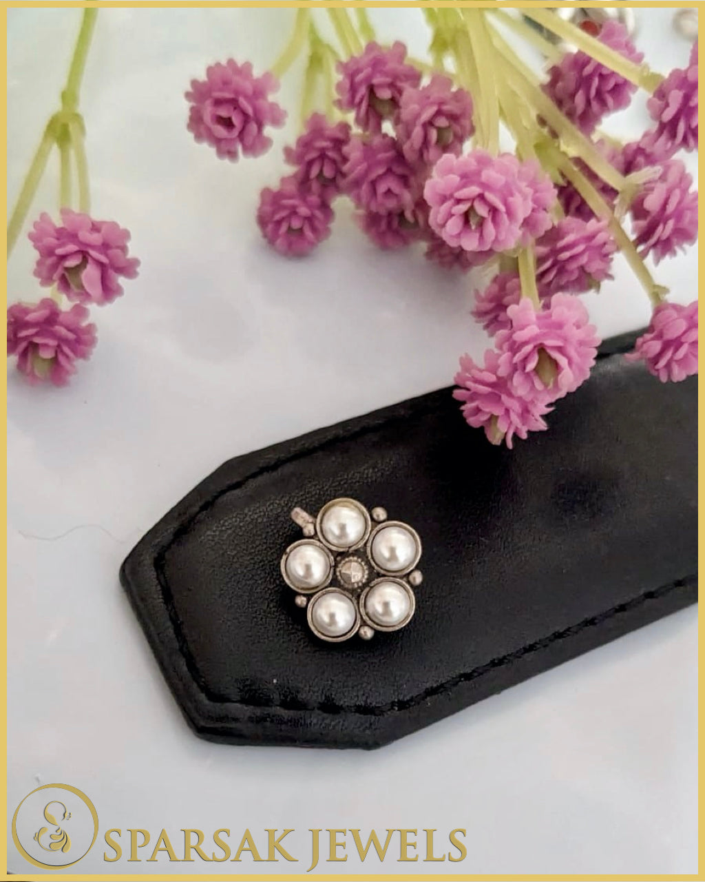 Silver Temple Nosepin Inspired by Tradition