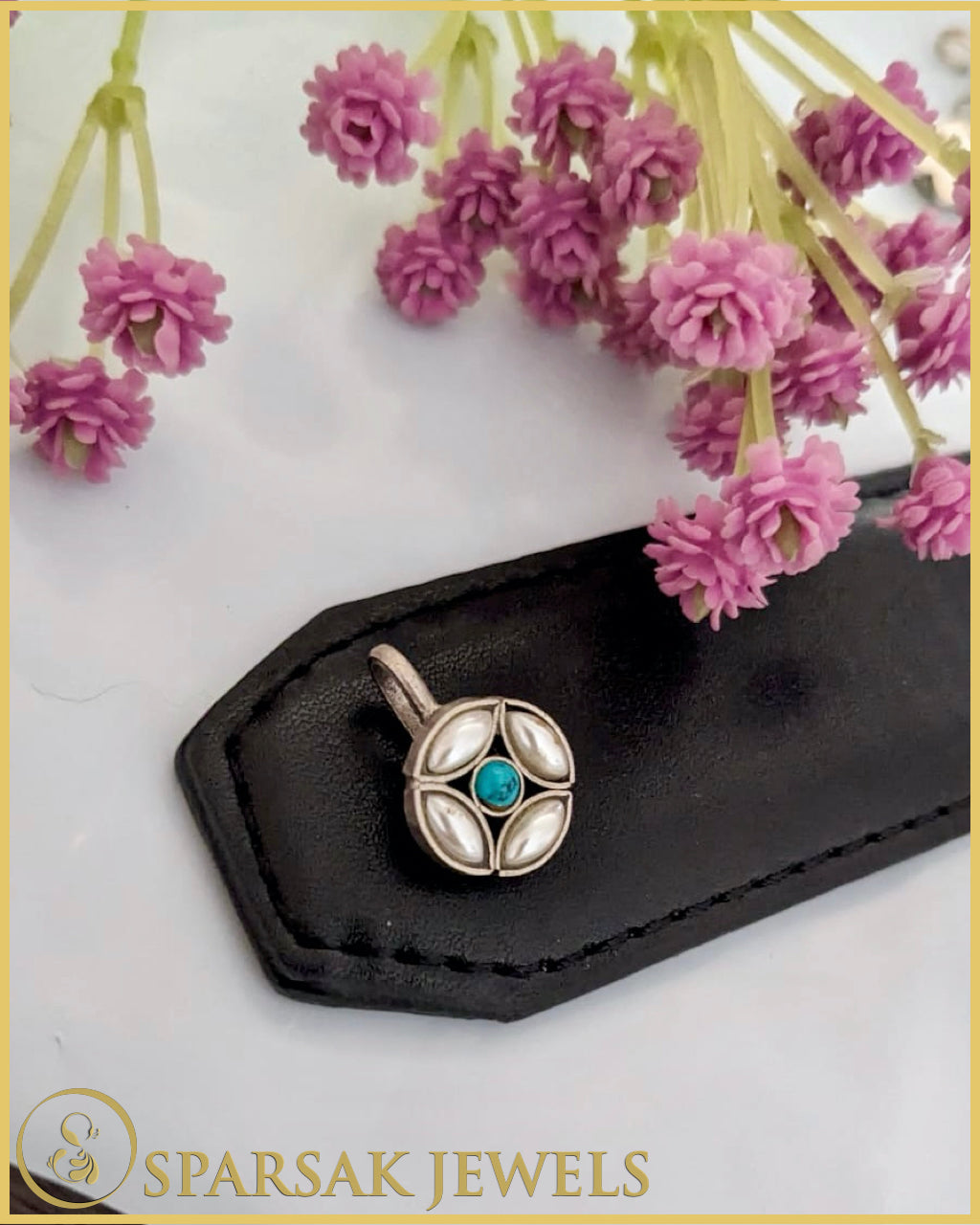Silver Temple Nosepin: Tradition and Elegance by Sparsak Jewels