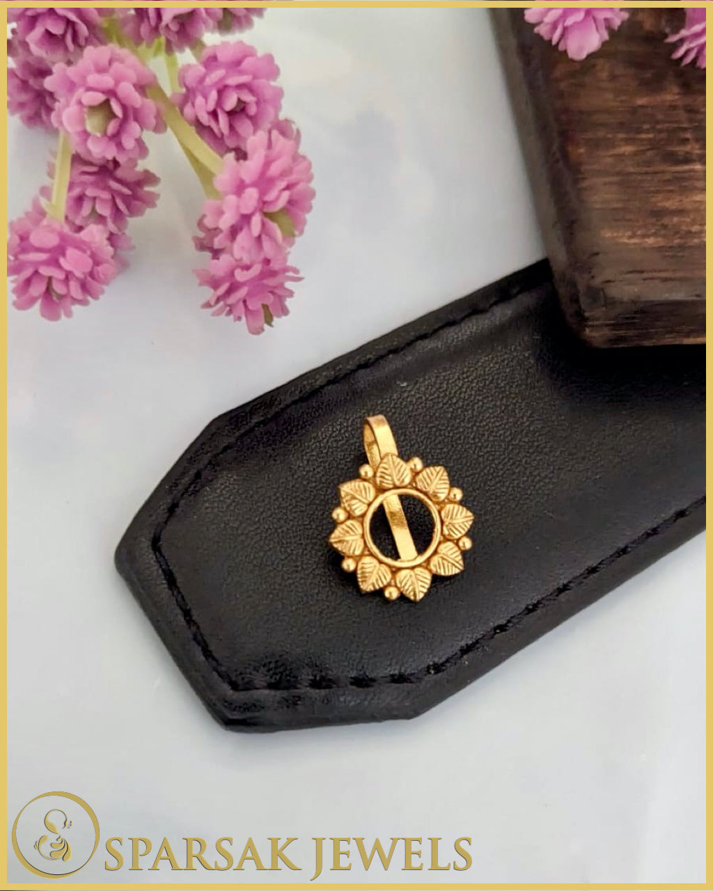 Traditional Indian Design Silver Nosepin by Sparsak Jewels