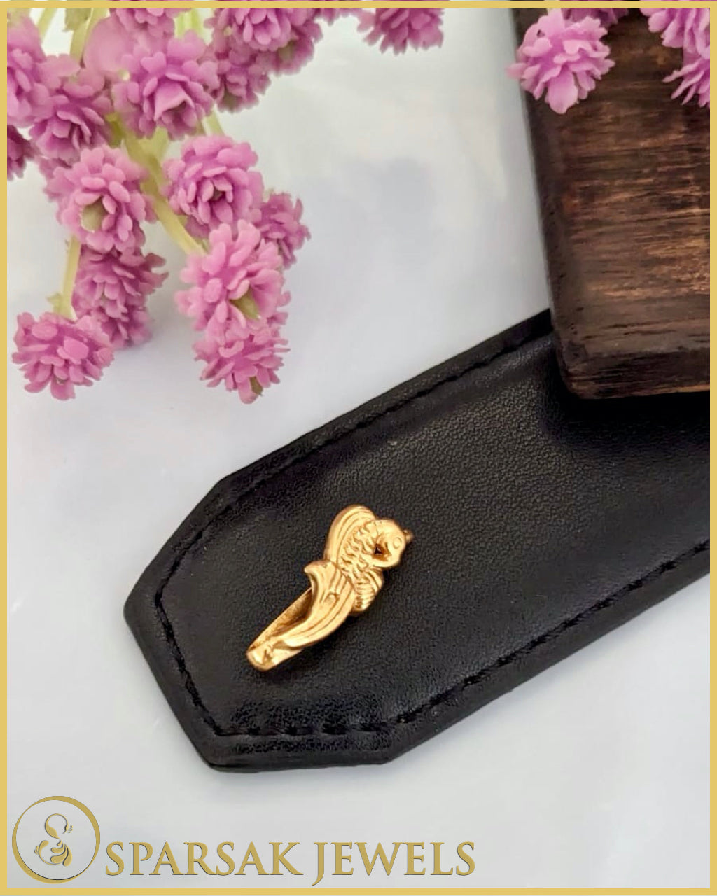 Contemporary Silver Nosepin by Sparsak Jewels