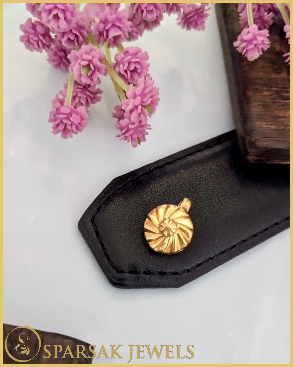 Handcrafted Silver Nosepin with Ethnic Design by Sparsak Jewels