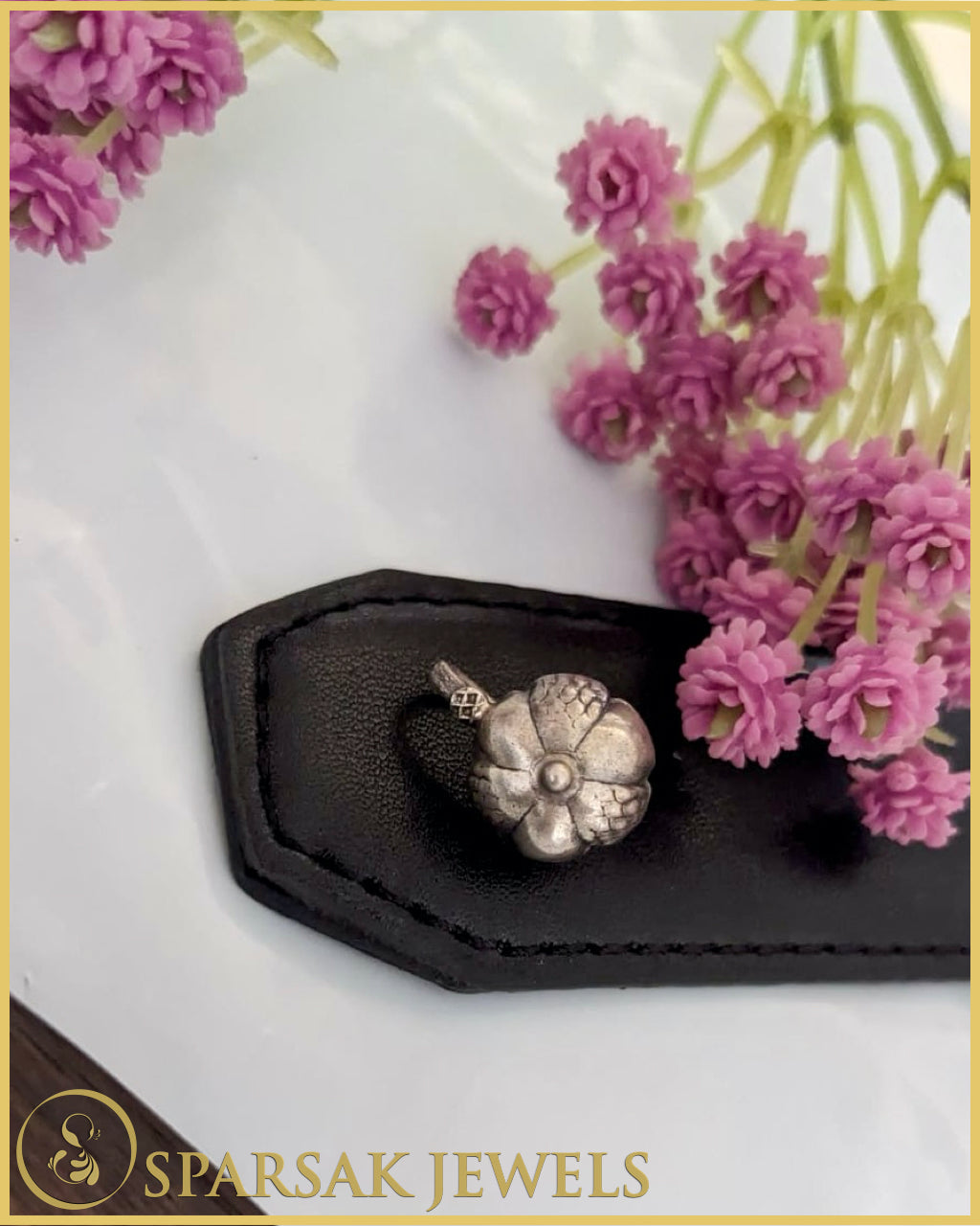 Silver Temple Nosepin Inspired by Tradition