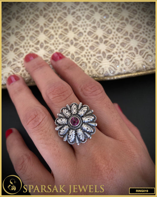 Sparsak Jewels Timeless Silver Temple Ring - Exquisite statement jewelry inspired by ancient temples