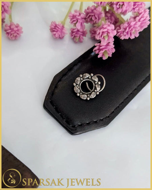 Silver Nosepin Inspired by Indian Royalty by Sparsak Jewels